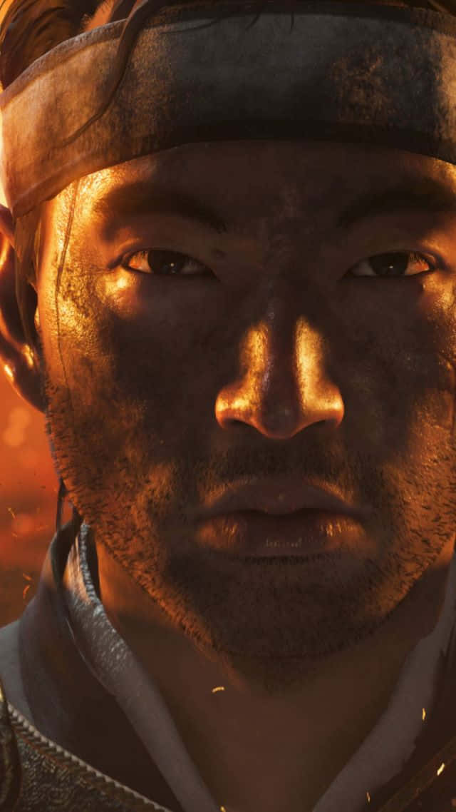 Ghost Of Tsushima, iPhone, samurai head, SD Phone Wallpaper