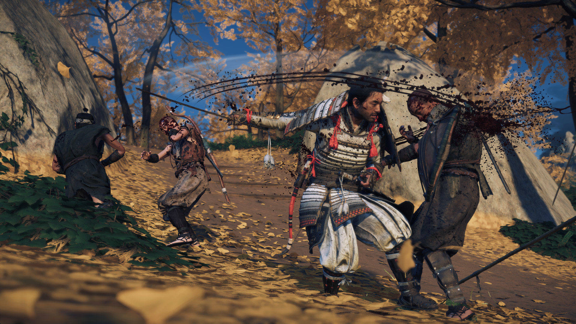 Ghost Of Tsushima, samurai, ornate armor, Full HD Desktop Wallpaper