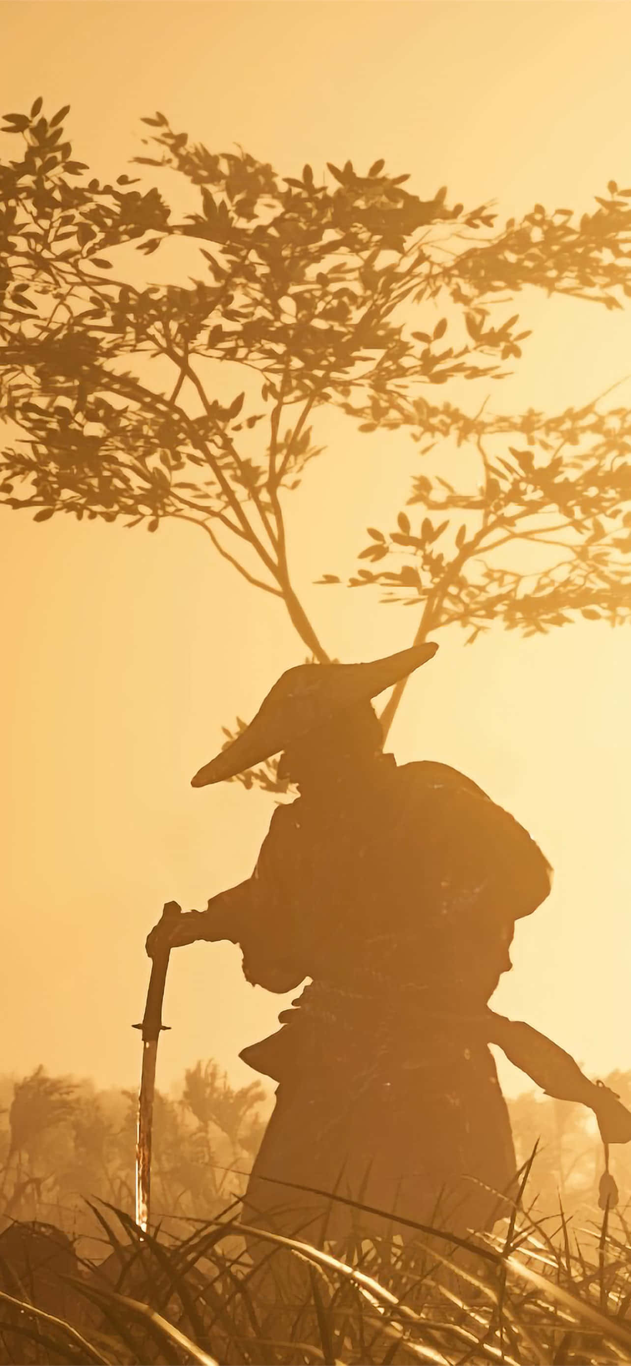 Ghost Of Tsushima, samurai warrior, sword, 2K Phone Wallpaper