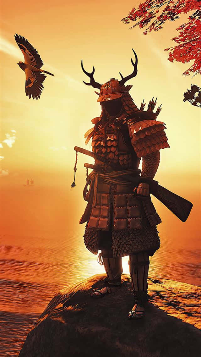 Ghost of Tsushima, samurai, ornate armor, SD Phone Wallpaper