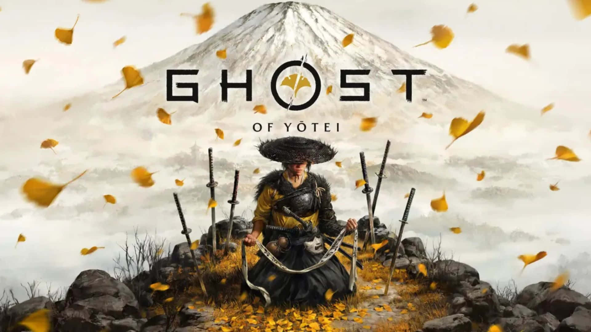 Ghost Of Yotei, samurai warrior, snowy mountain, Full HD Desktop Wallpaper
