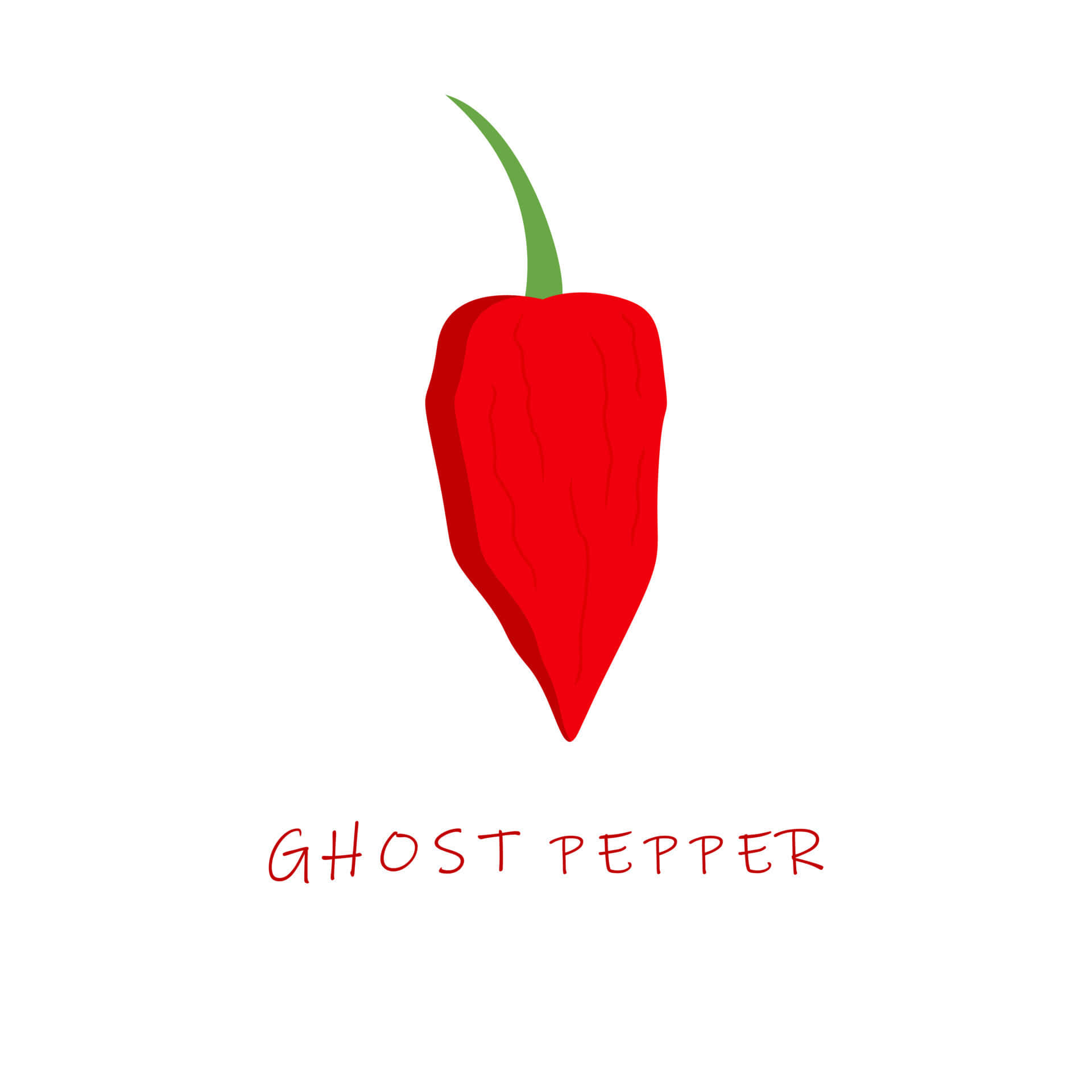 Ghost Pepper, red, green stem, Full HD Desktop Wallpaper