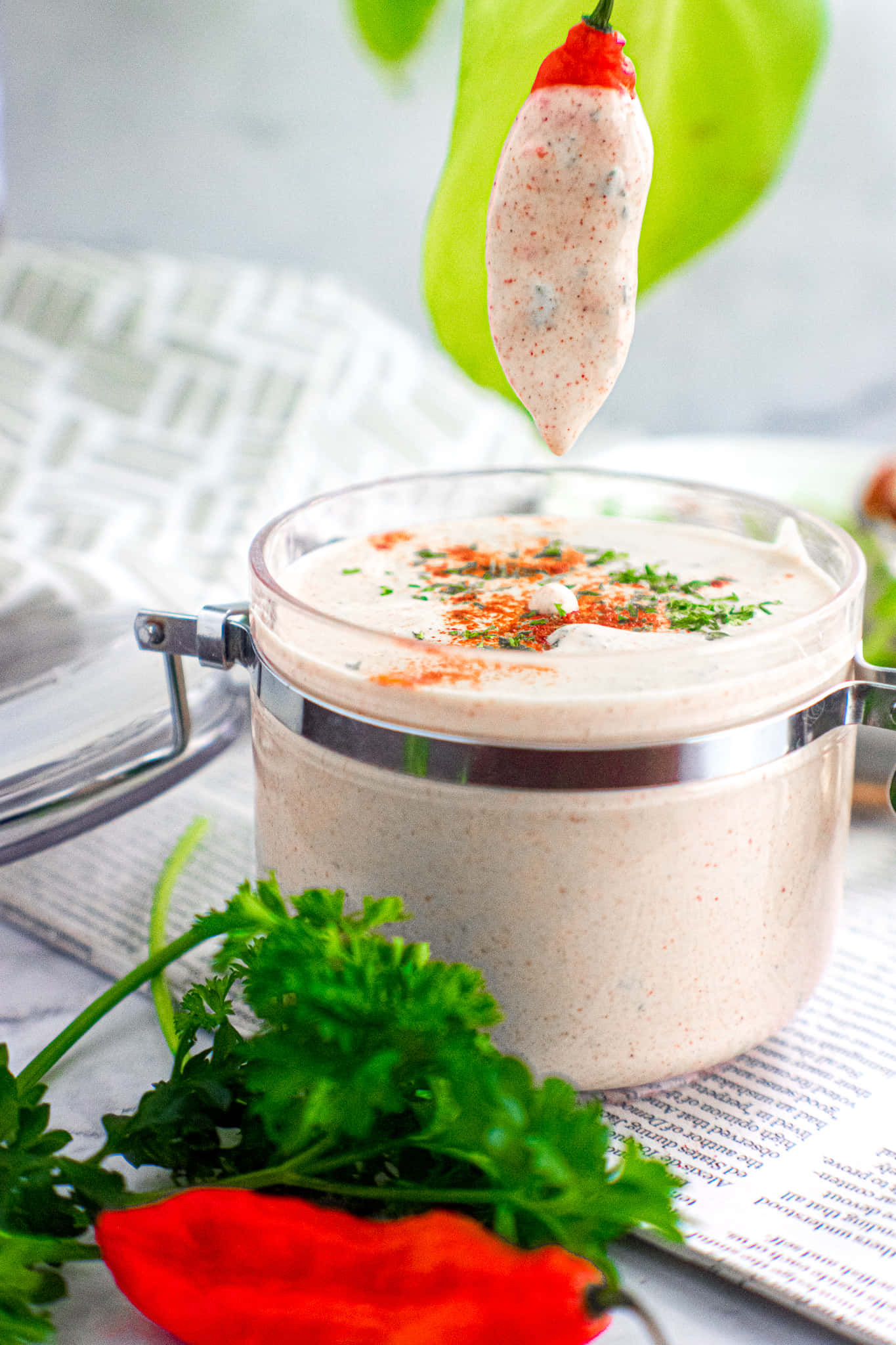 Ghost Pepper, creamy spicy dip, glass jar, Full HD Phone Wallpaper