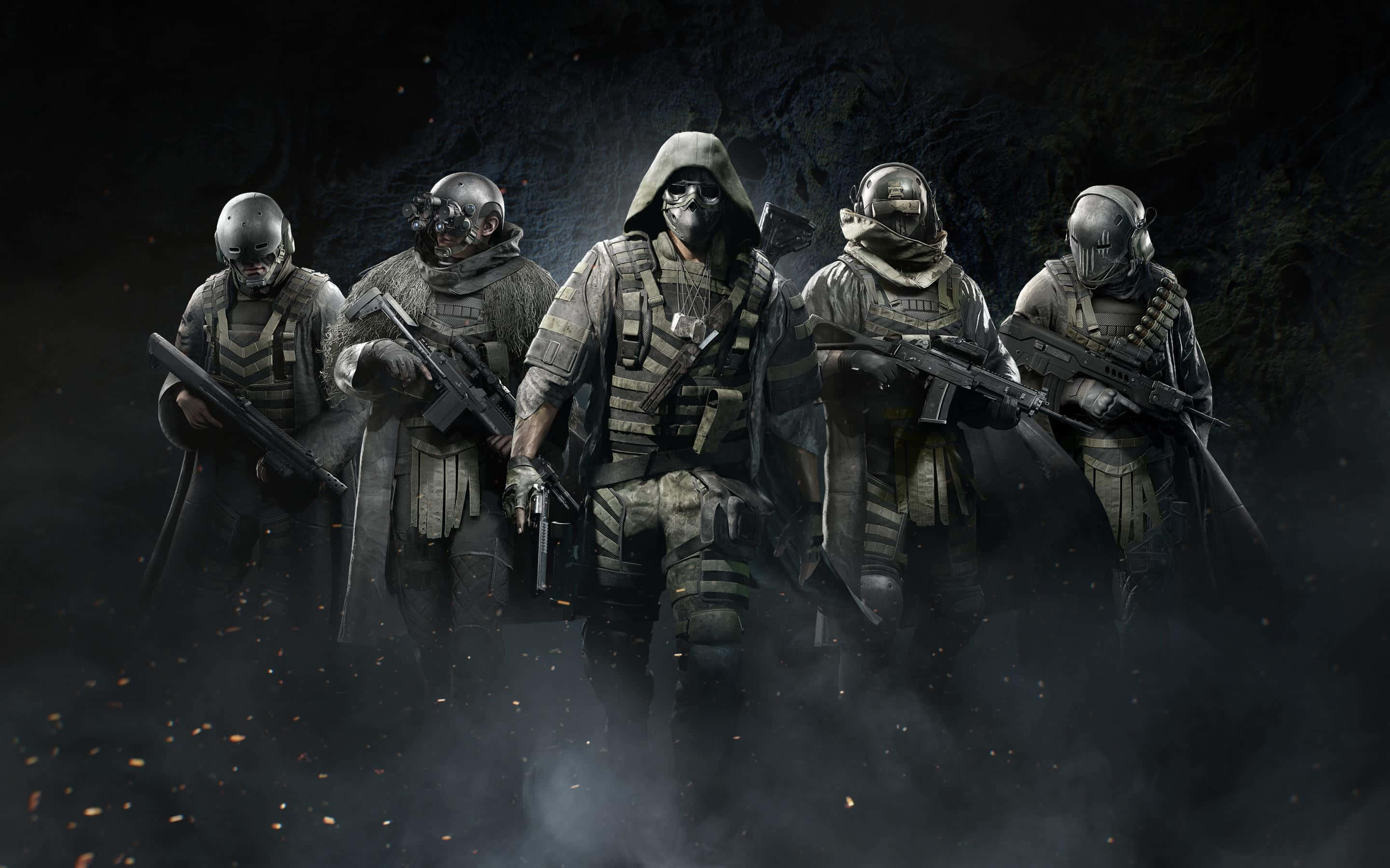 Ghost Recon, tactical gear, masked soldiers, 2K Desktop Wallpaper