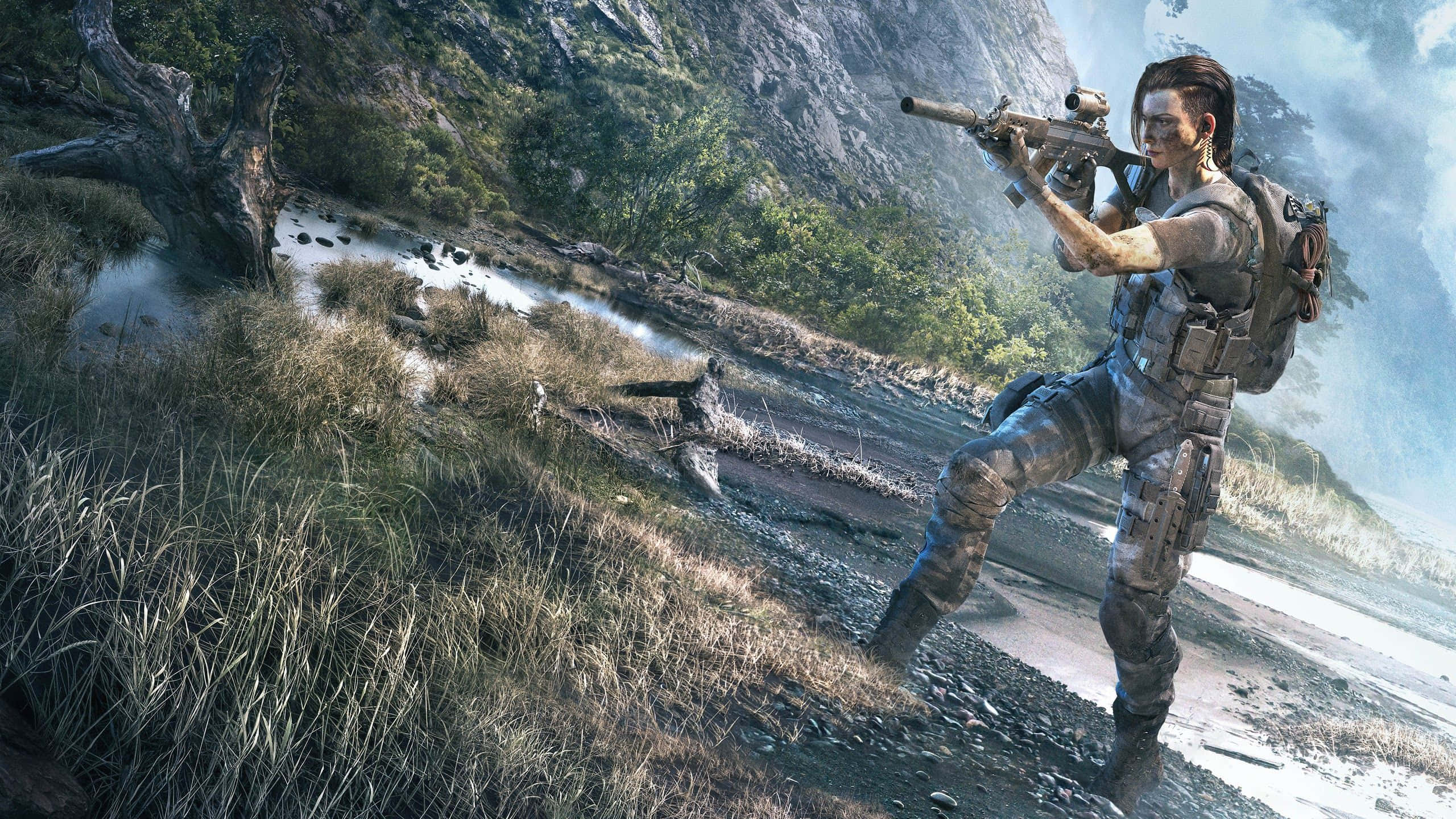 Ghost Recon, soldier, camouflage gear, 2K Desktop Wallpaper