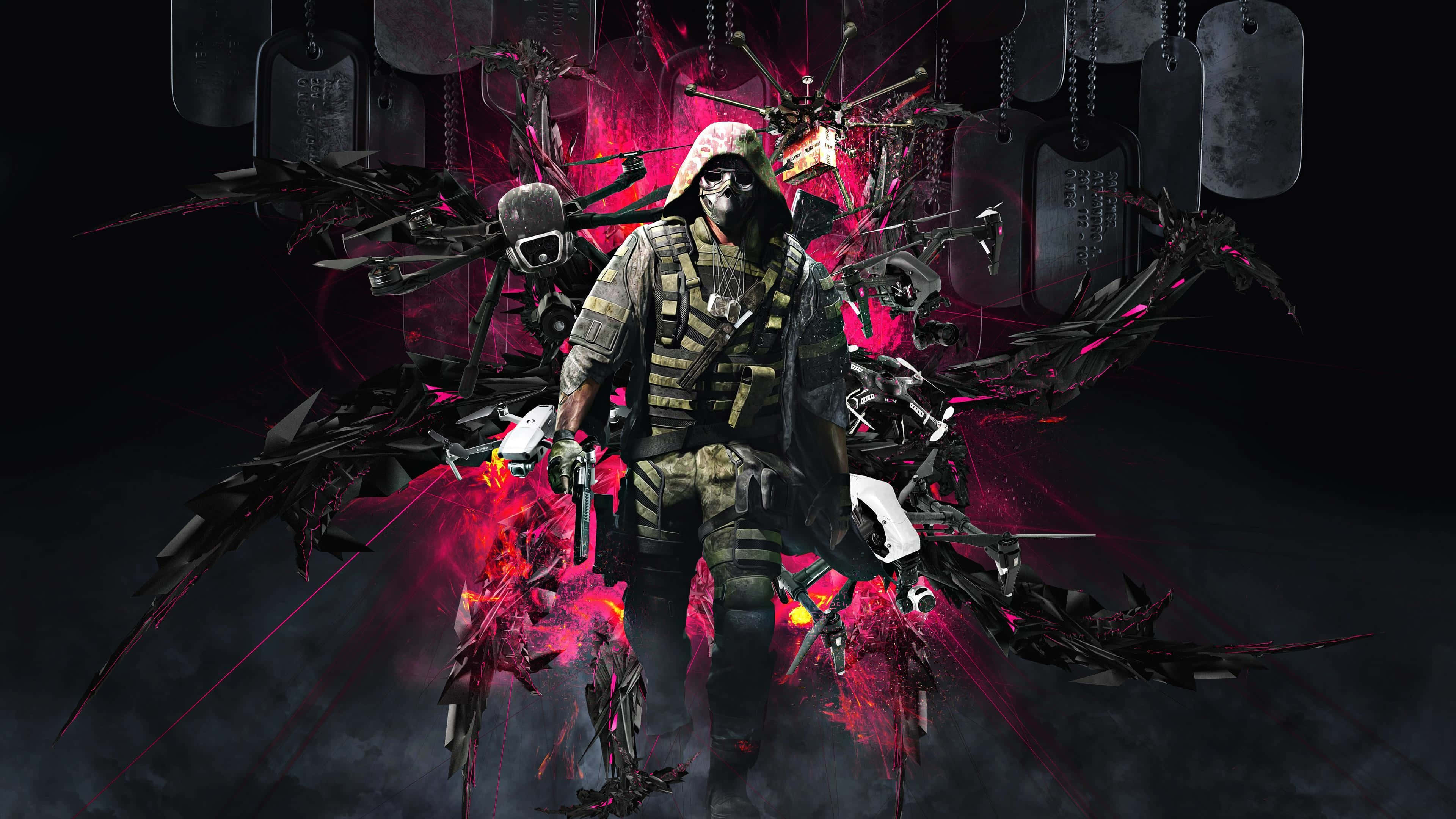 Ghost Recon, tactical gear, masked soldier, 4K Desktop Wallpaper