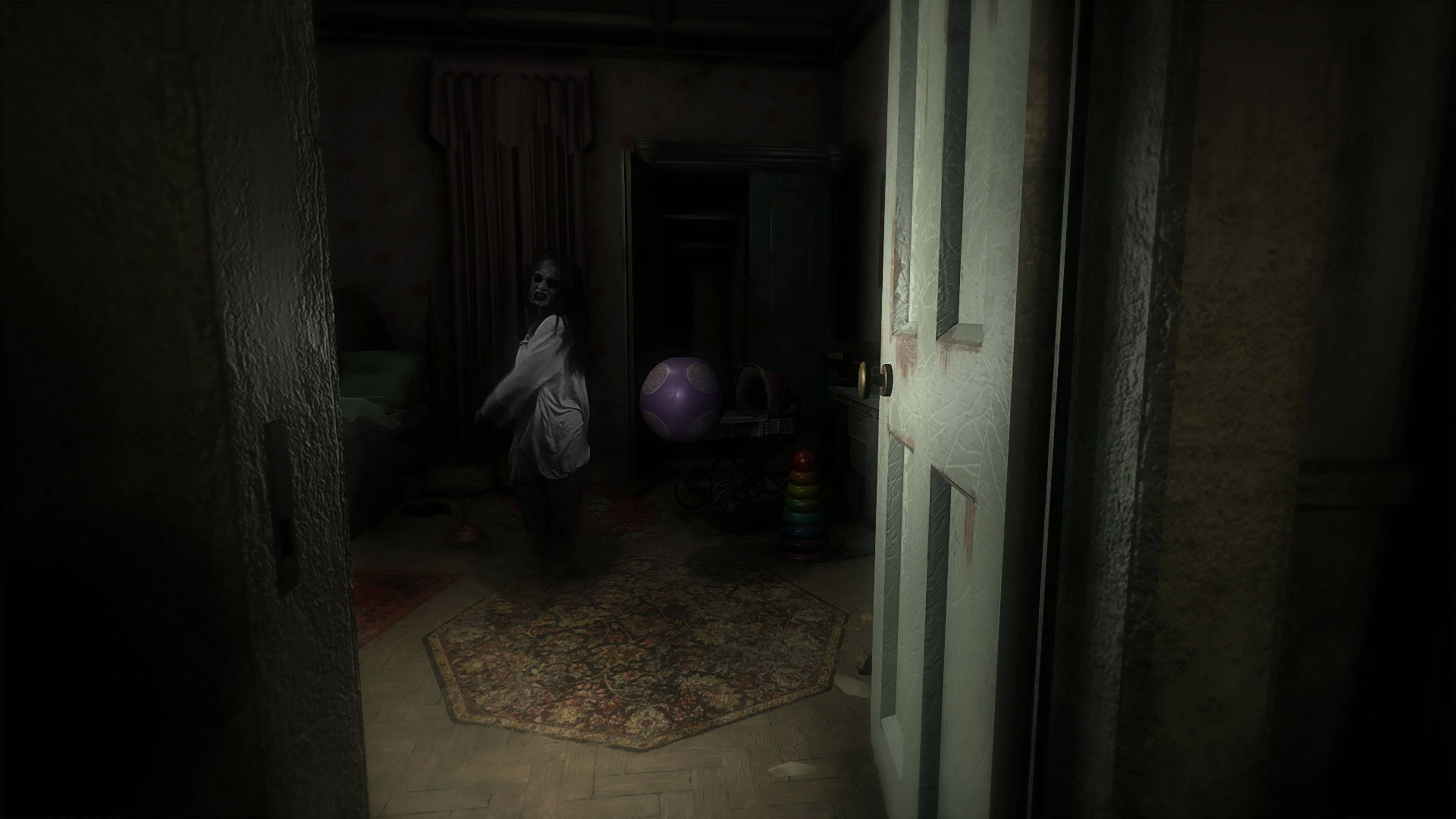ghostly girl, white dress, candle, 4K Desktop Wallpaper
