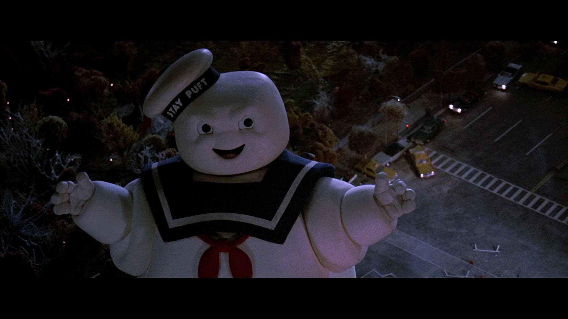 Ghostbusters, marshmallow man, sailor uniform, Full HD Desktop Wallpaper