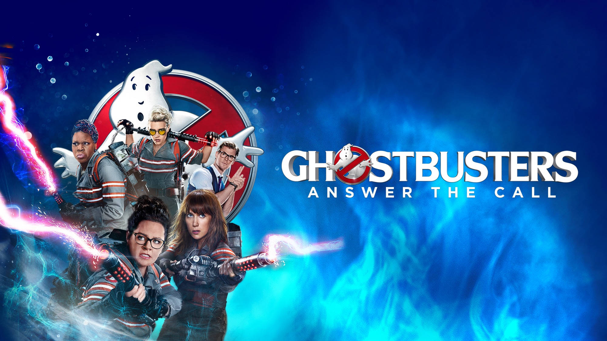 Ghostbusters, iconic gear, proton streams, Full HD Desktop Wallpaper