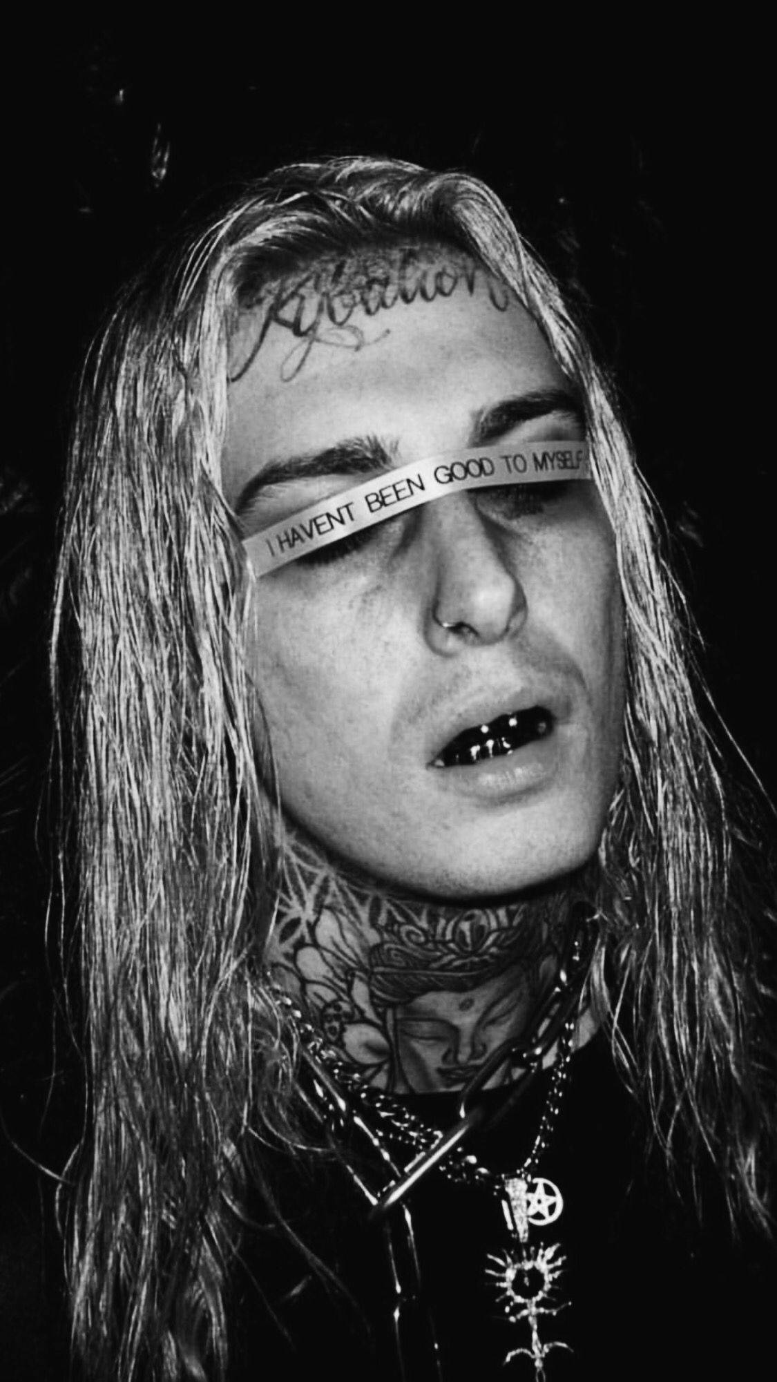 Ghostemane, I HAVEN'T BEEN GOOD TO MYSELF, black and white, Full HD Phone Wallpaper
