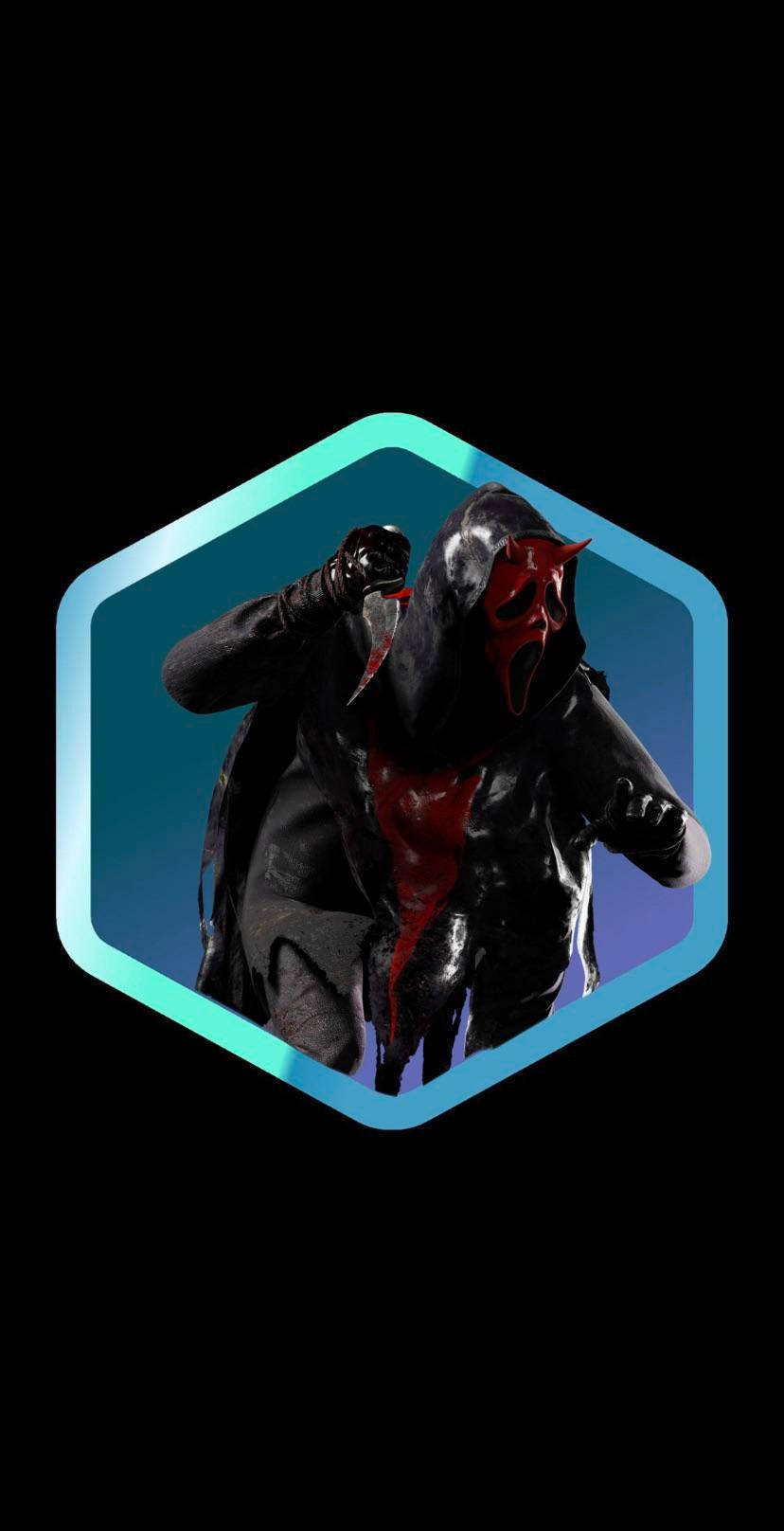 Ghostface PFP, red screaming mask, bloodstains, HD Phone Wallpaper