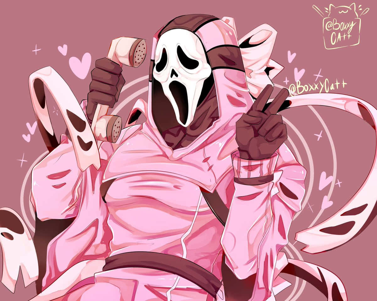 Ghostface, pink outfit, showerhead, SD Desktop Wallpaper