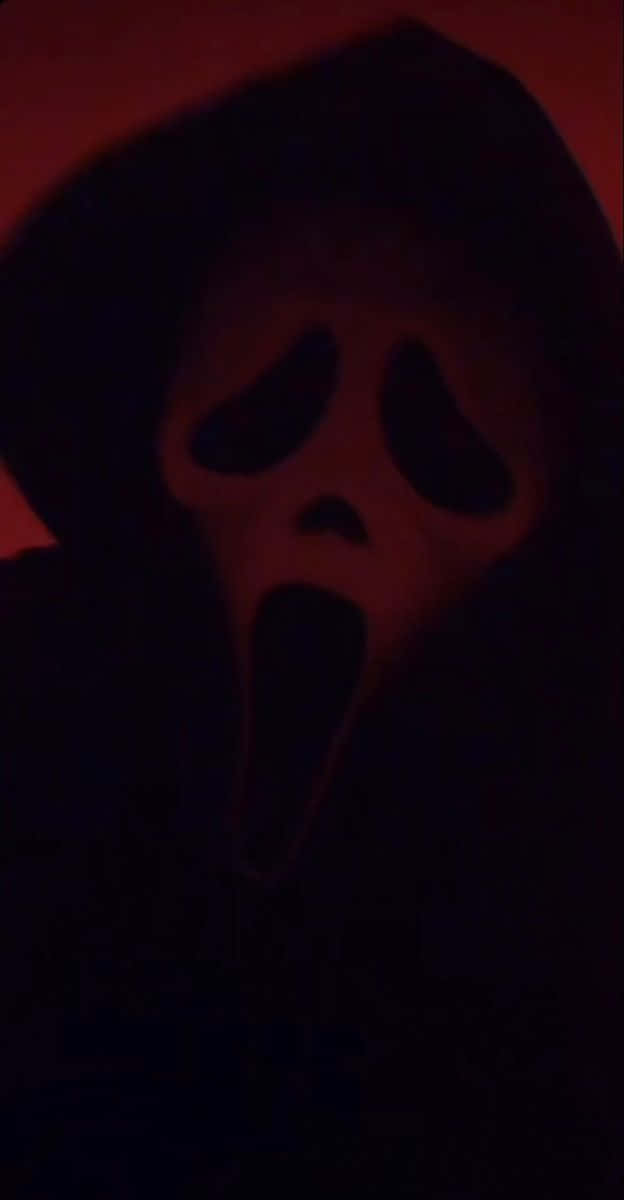 Ghostface, hooded robe, white screaming mask, SD Phone Wallpaper