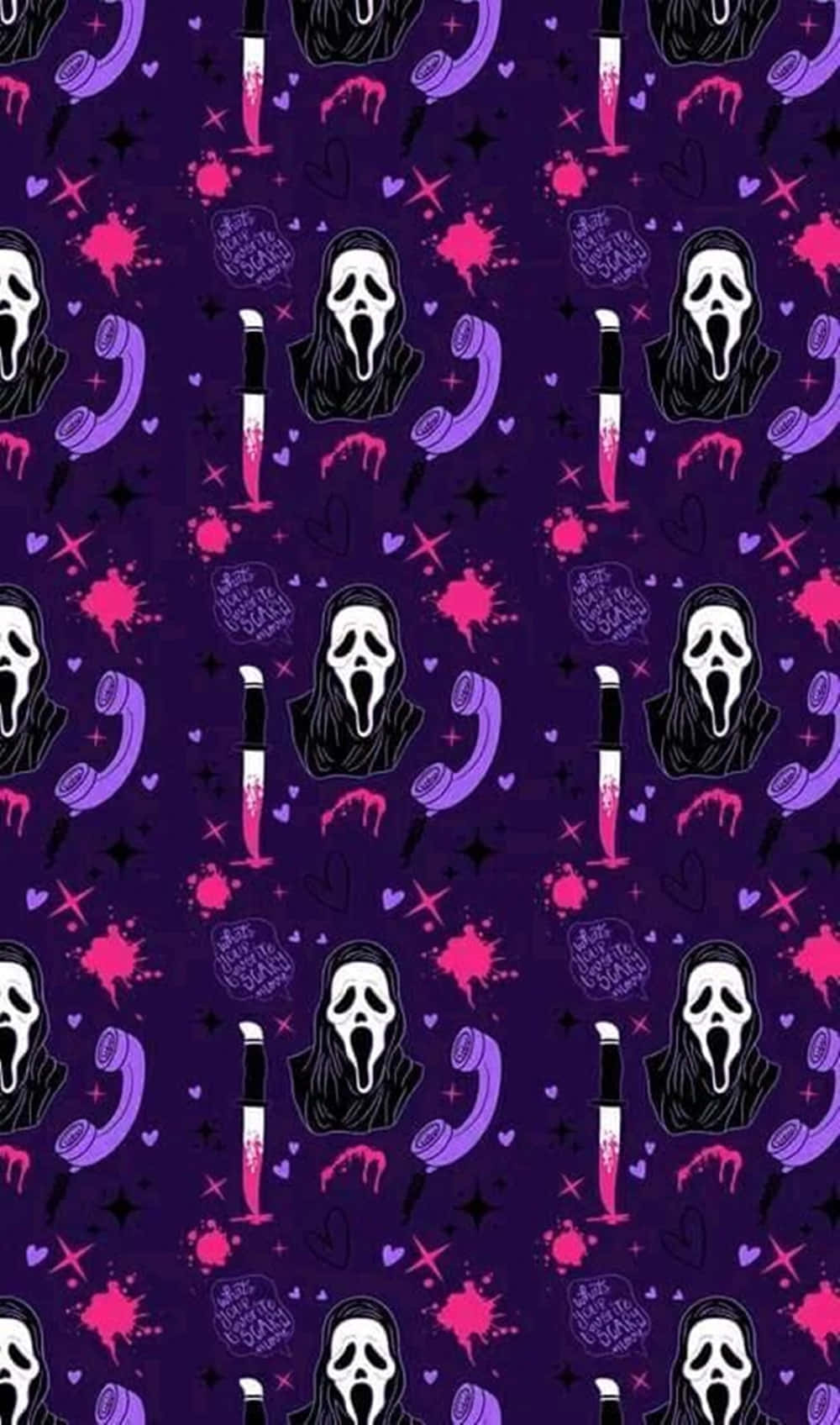 Ghostface, bloody knife, phone receiver, HD Phone Wallpaper