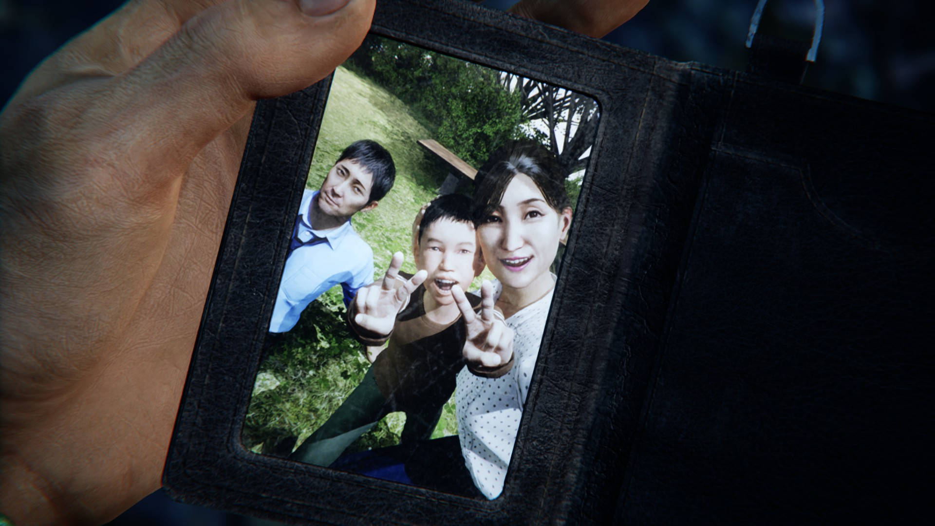 Ghostwire Tokyo, family photo, wallet, Full HD Desktop Wallpaper