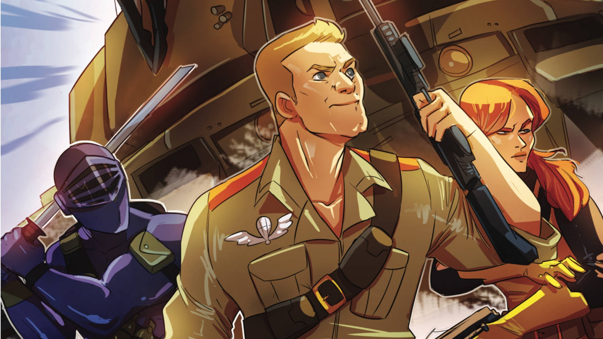 Gi Joe, comic cartoon, animated soldiers, Full HD Desktop Wallpaper