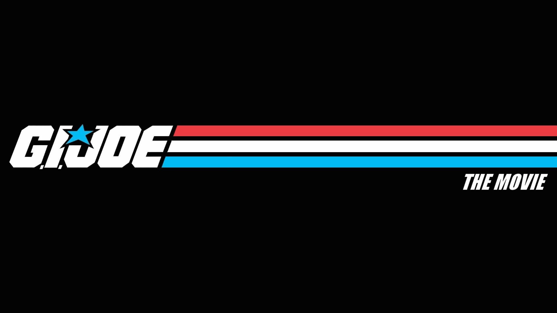 G.I. JOE, red white and blue stripes, black background, Full HD Desktop Wallpaper