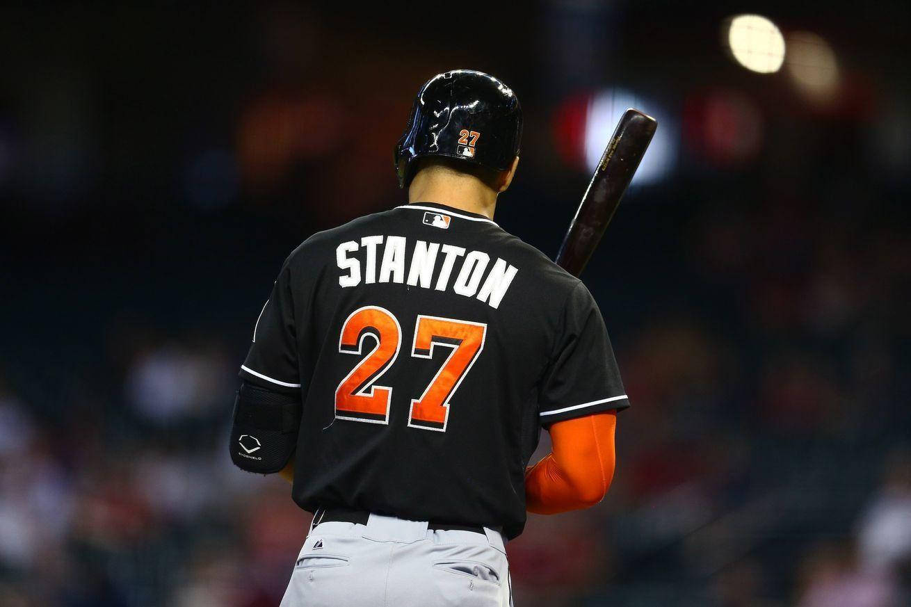 Giancarlo Stanton, number 27, bat, HD Desktop Wallpaper