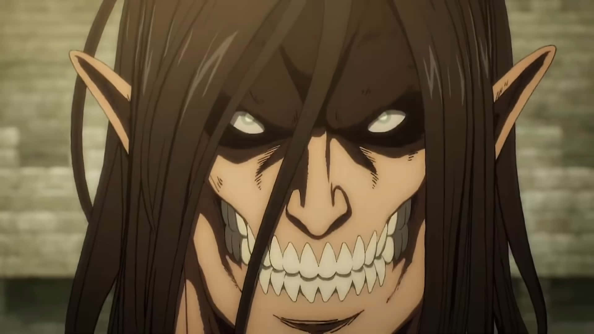 Giant Creatures, anime titan, sharp teeth, Full HD Desktop Wallpaper