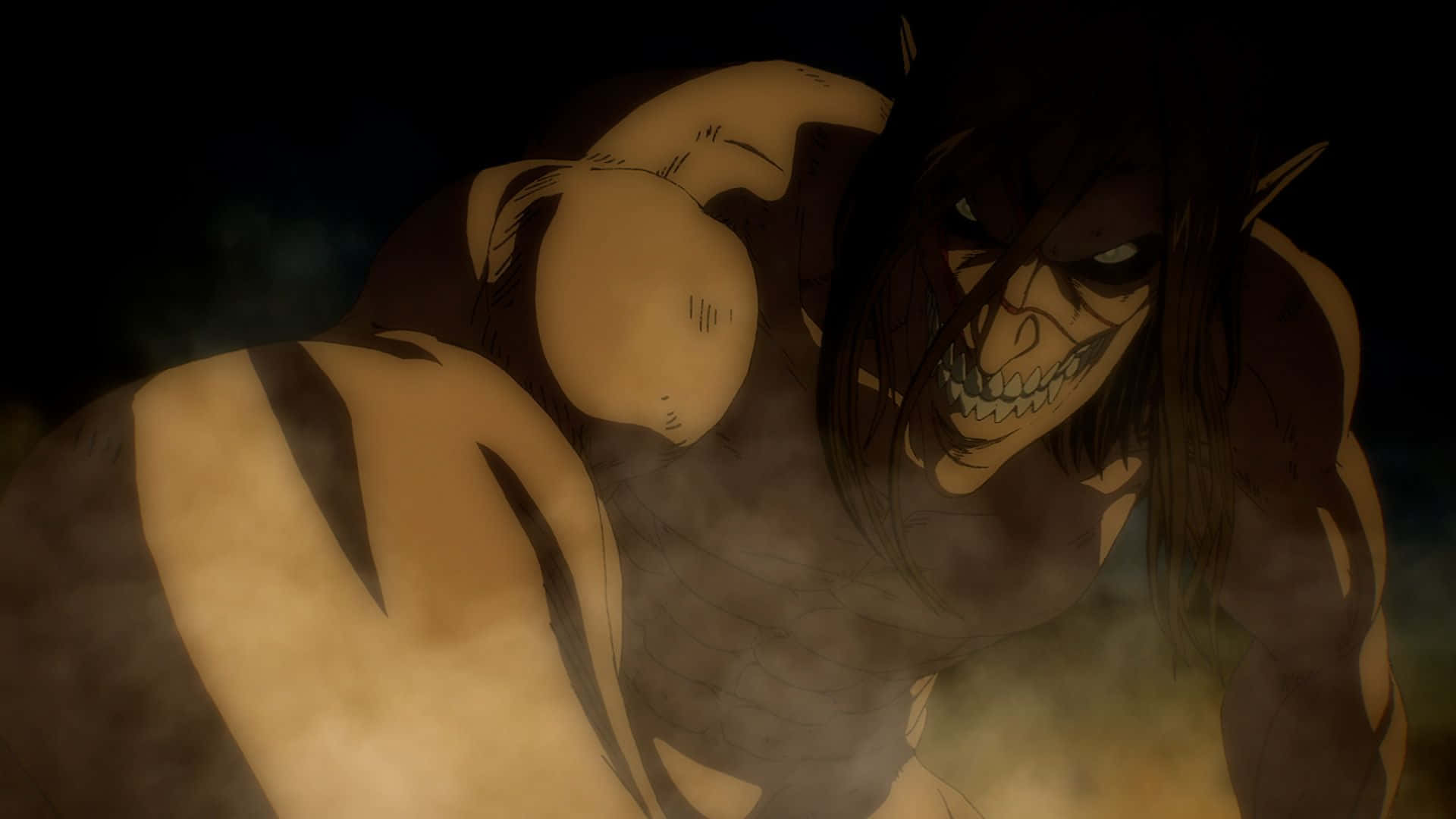 Giant Creatures, anime titan, sharp teeth, Full HD Desktop Wallpaper