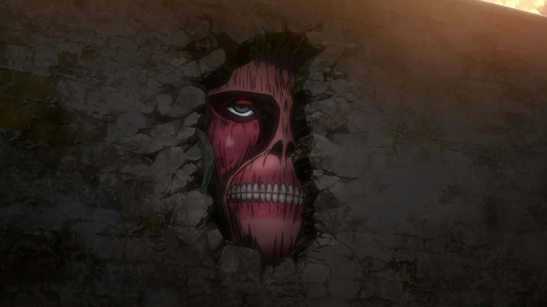Giant Creatures, monstrous anime titan, single glowing eye, Full HD Desktop Wallpaper