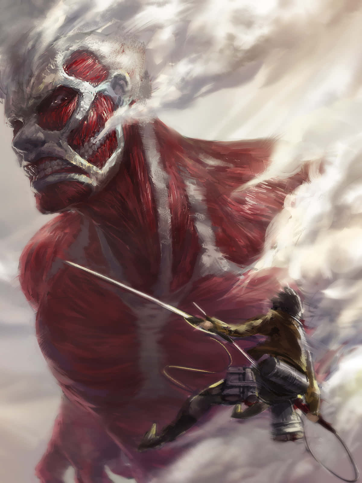 Giant Creatures, yellow gear, sword, HD Phone Wallpaper