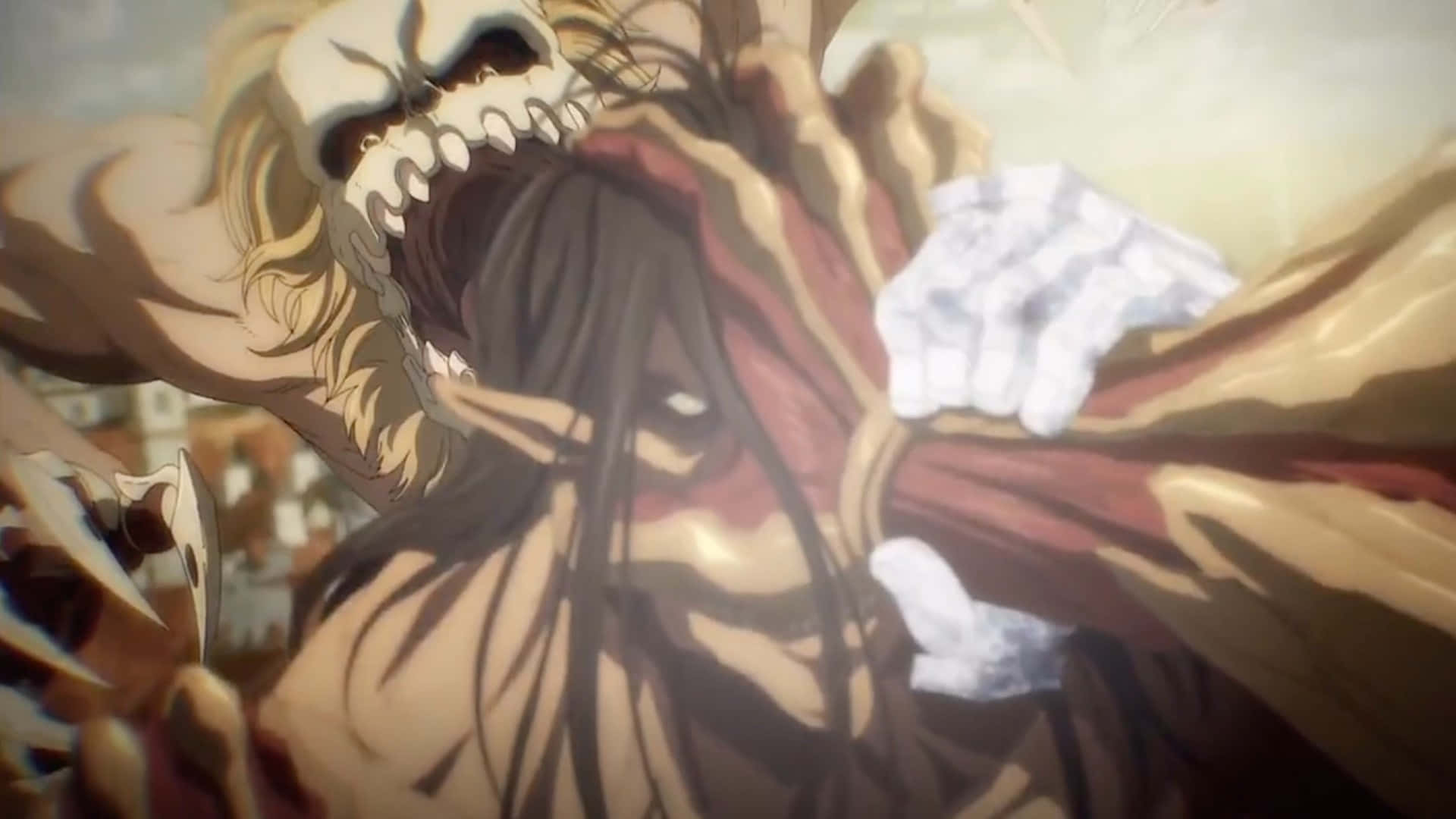 Giant Creatures, monstrous titan, skull face, Full HD Desktop Wallpaper