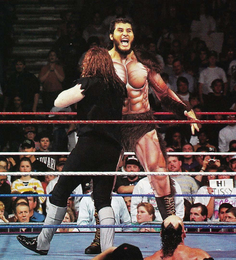 Giant Gonzalez, wrestling match, ring, SD Phone Wallpaper