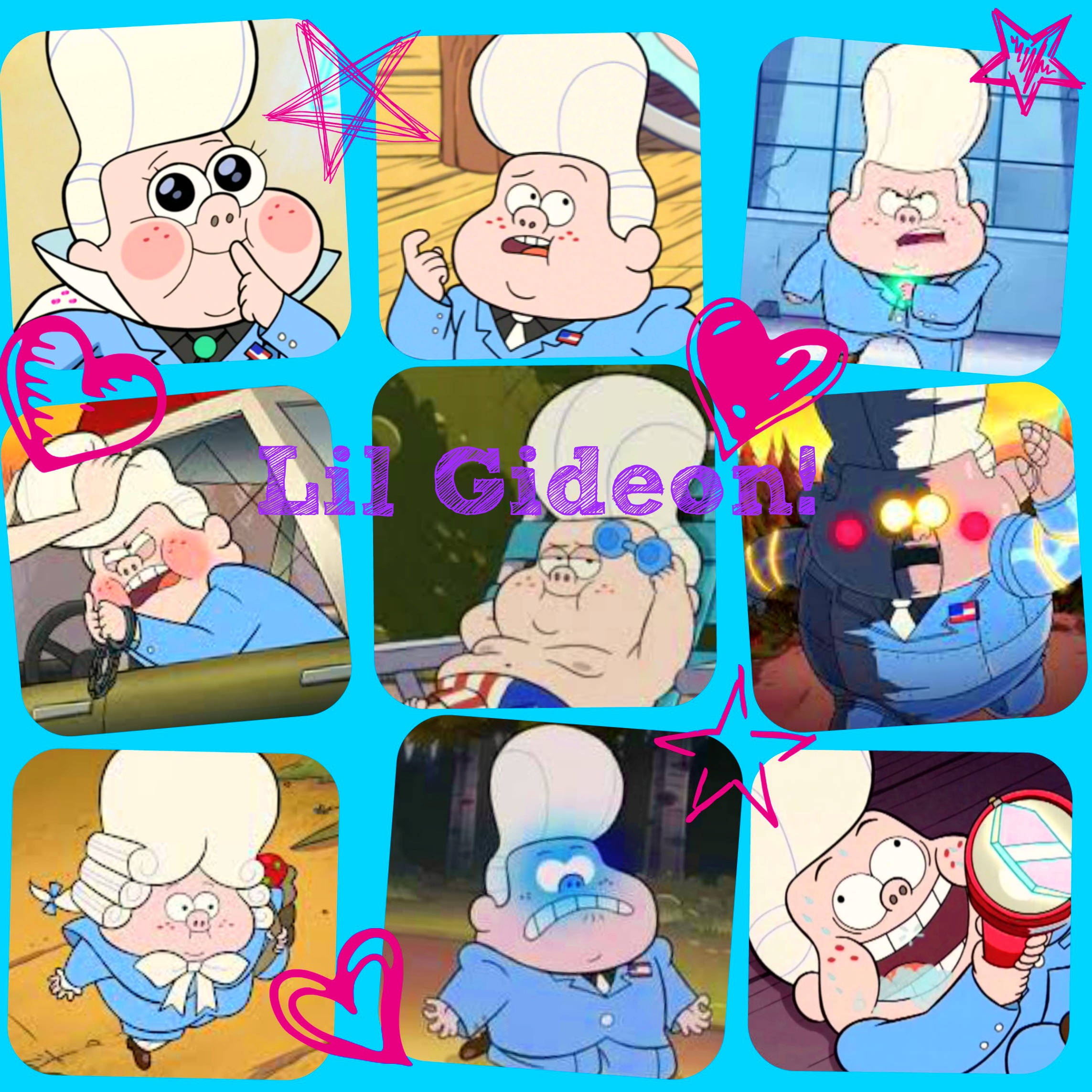 Gideon Gleeful, blue outfit, cartoon chef, Full HD Desktop Wallpaper