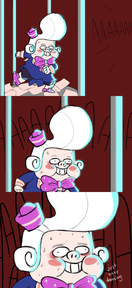 Gideon Gleeful, pink ribbon, jail cell, SD Phone Wallpaper
