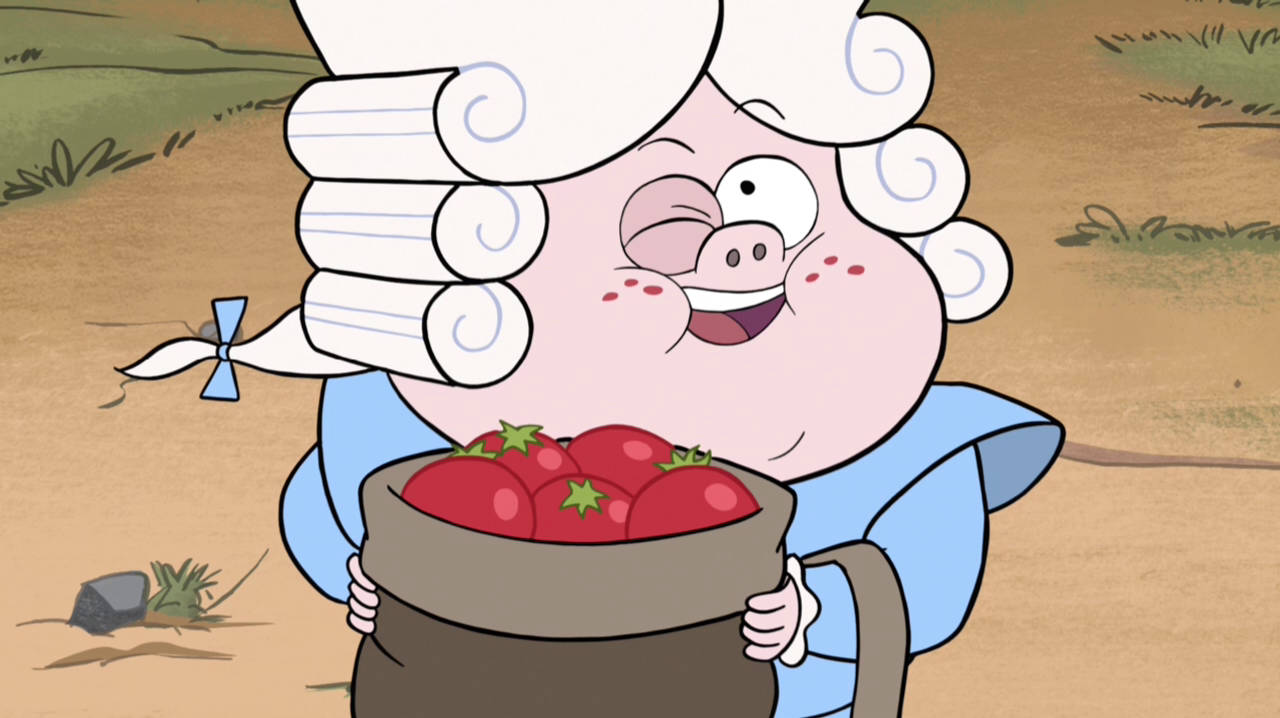 Gideon Gleeful, powdered wig, basket, HD Desktop Wallpaper