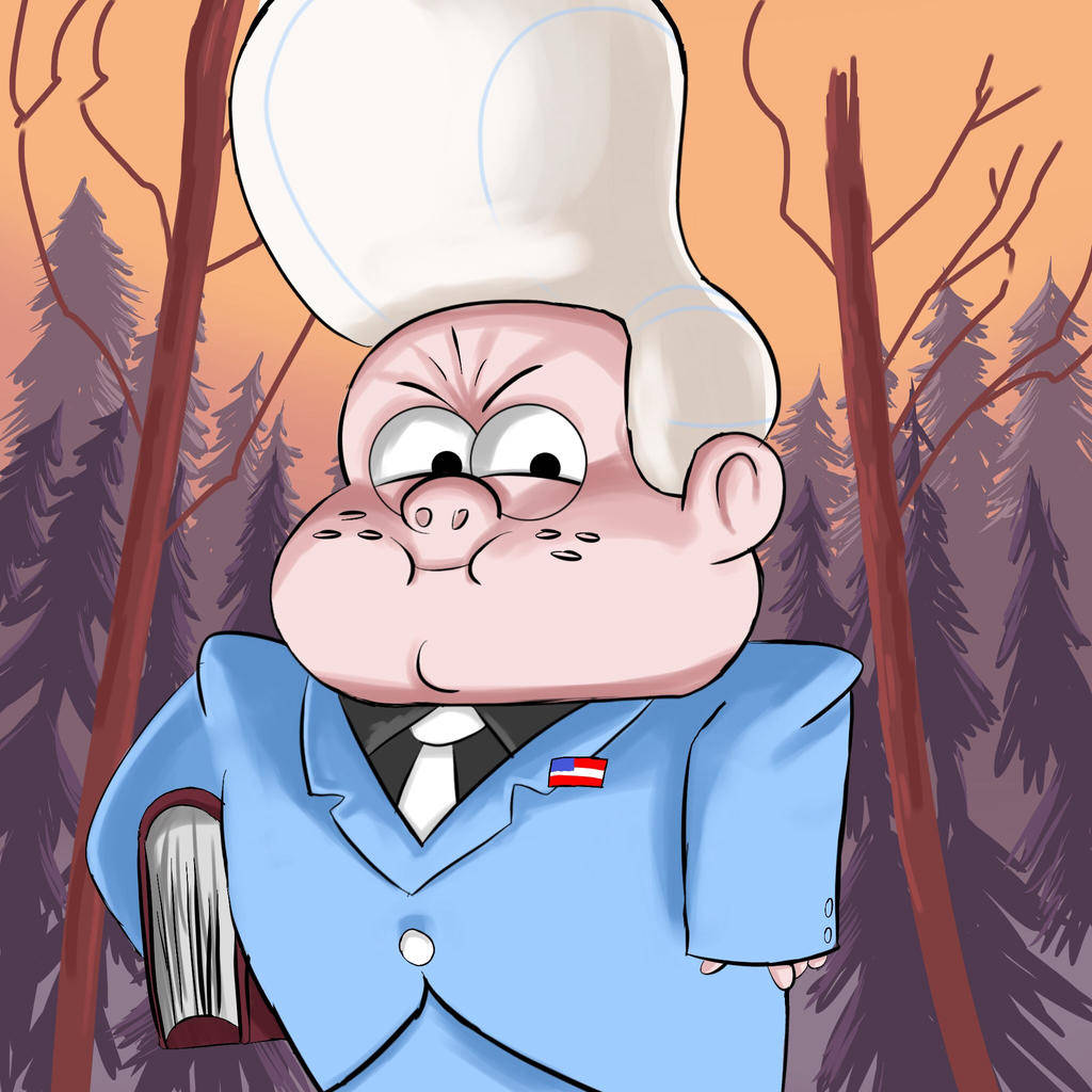 Gideon, Gleeful, cartoon chef, SD Desktop Wallpaper