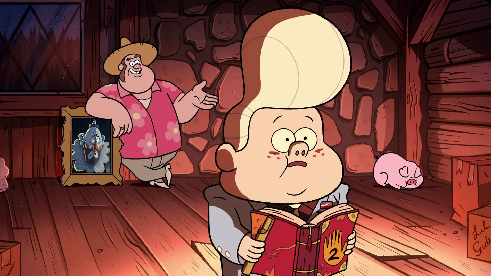 Gideon, gleeful father bud, pink shirt, HD Desktop Wallpaper