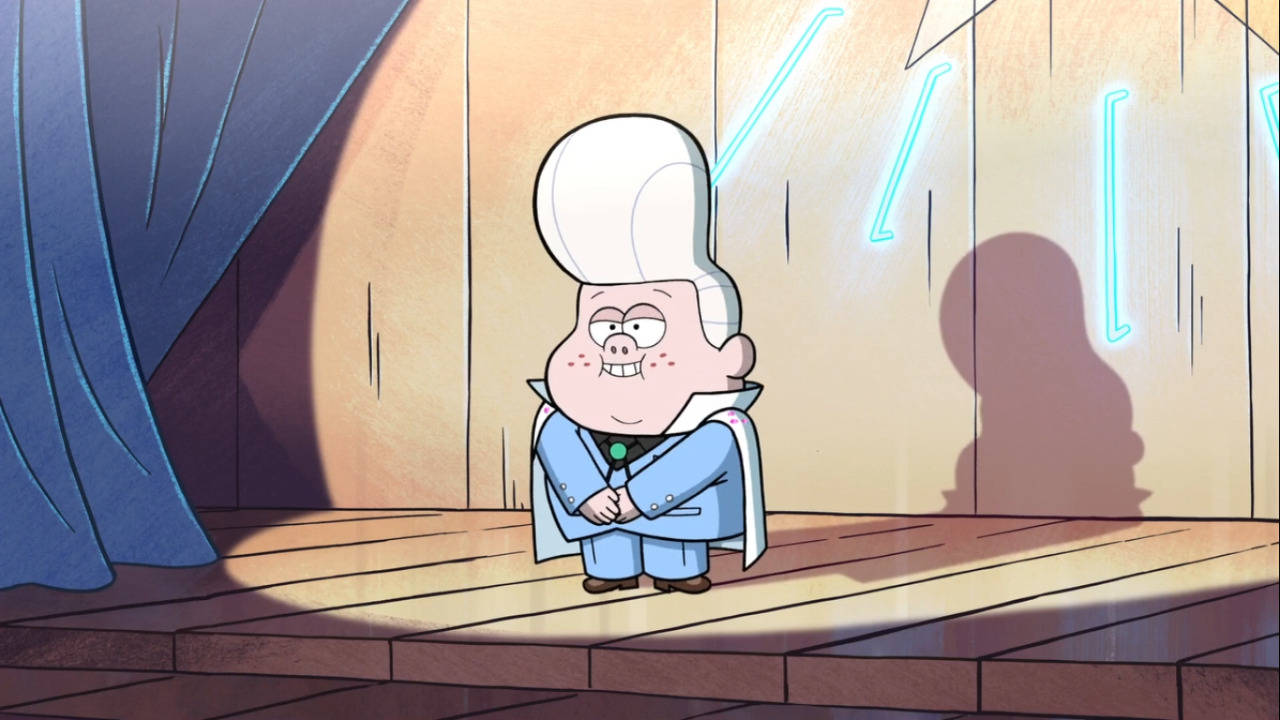 Gideon, gleeful blue outfit, cartoon chef, HD Desktop Wallpaper