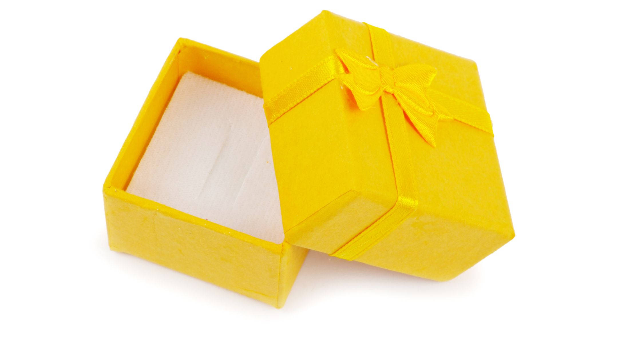 gift box, yellow, hexagonal, Full HD Desktop Wallpaper