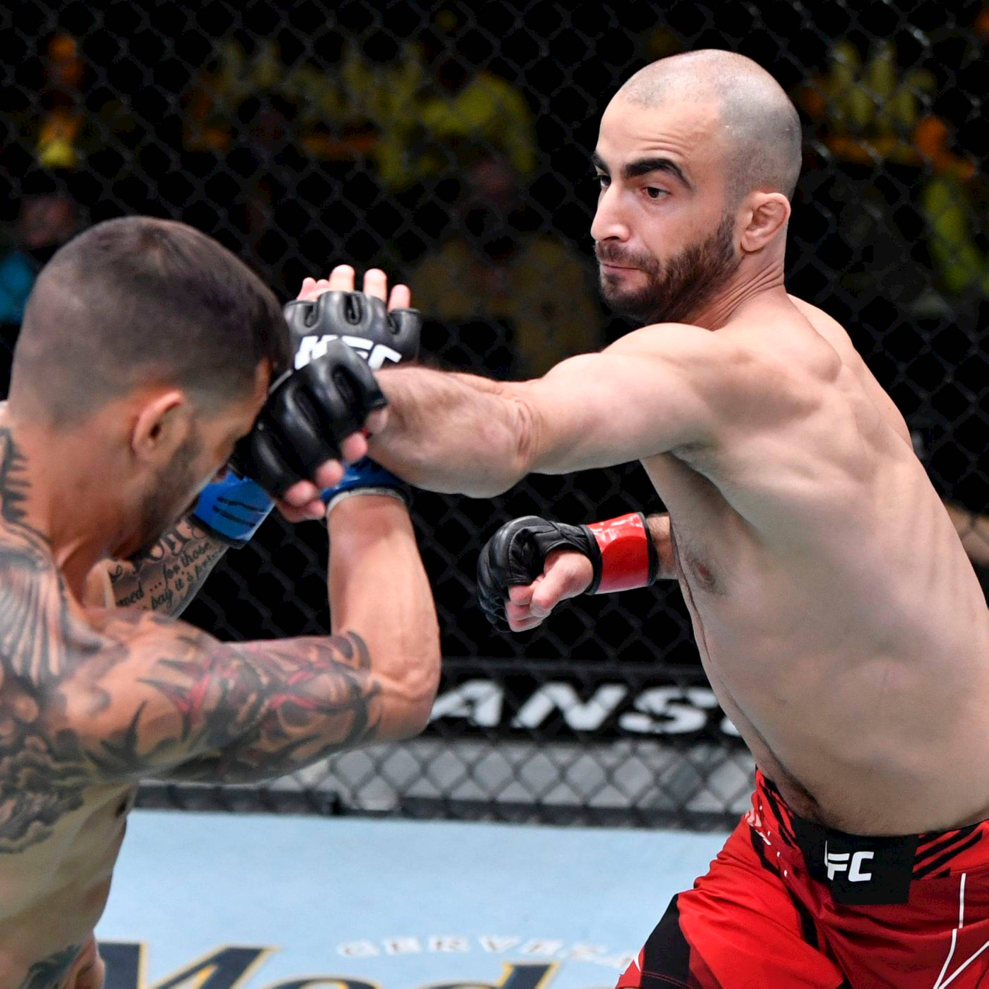 Giga Chikadze, MMA fighters, cage match, Full HD Desktop Wallpaper