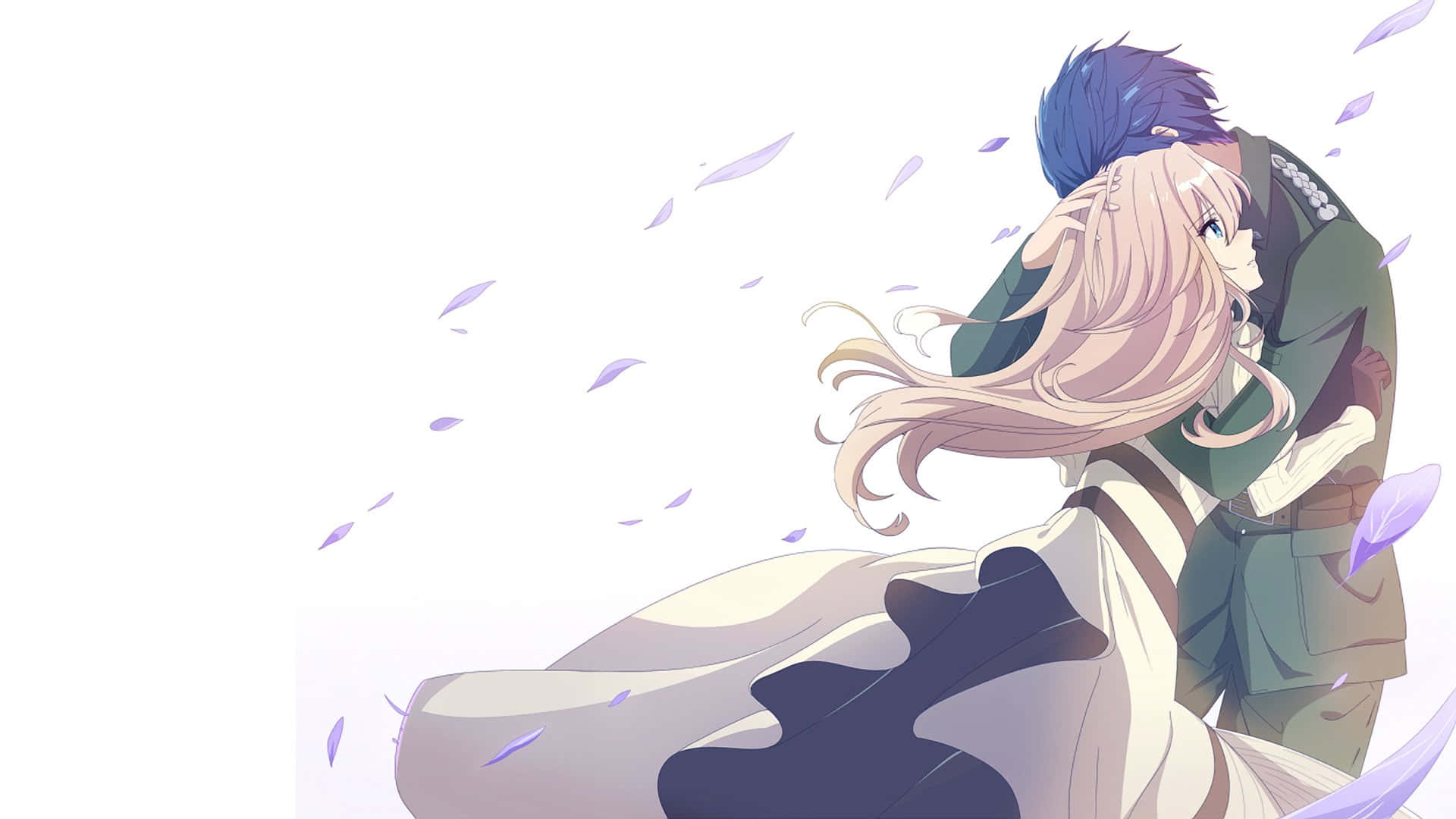 Gilbert Bougainvillea, blue-haired man, blonde woman, Full HD Desktop Wallpaper