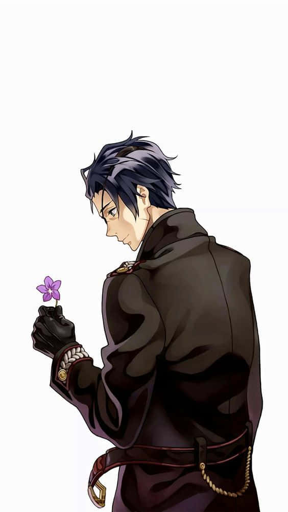 Gilbert Bougainvillea, brown coat, purple flower, SD Phone Wallpaper