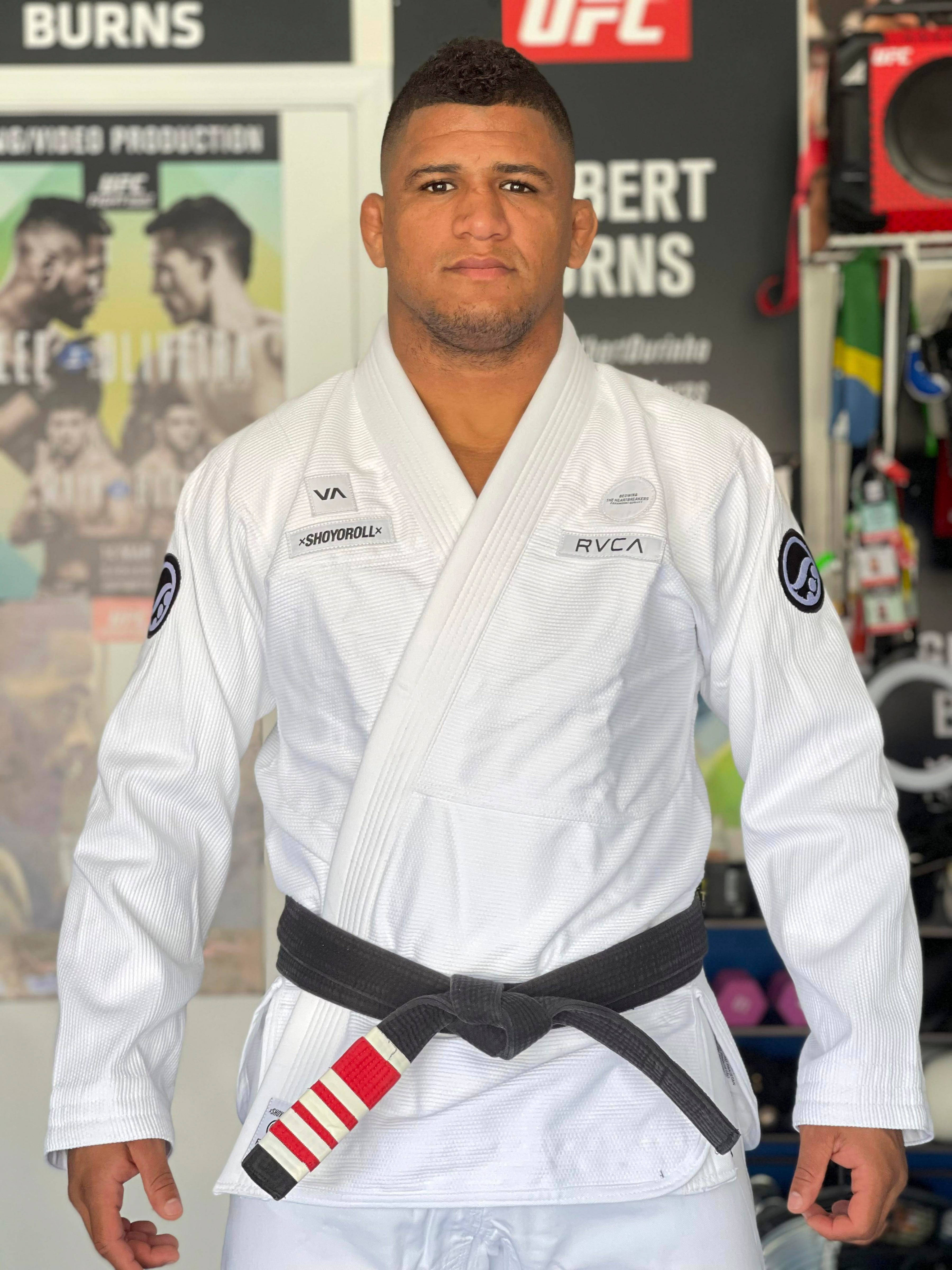 Gilbert Burns, Brazilian Jiu-jitsu Black Belt, white gi, 4K Phone Wallpaper