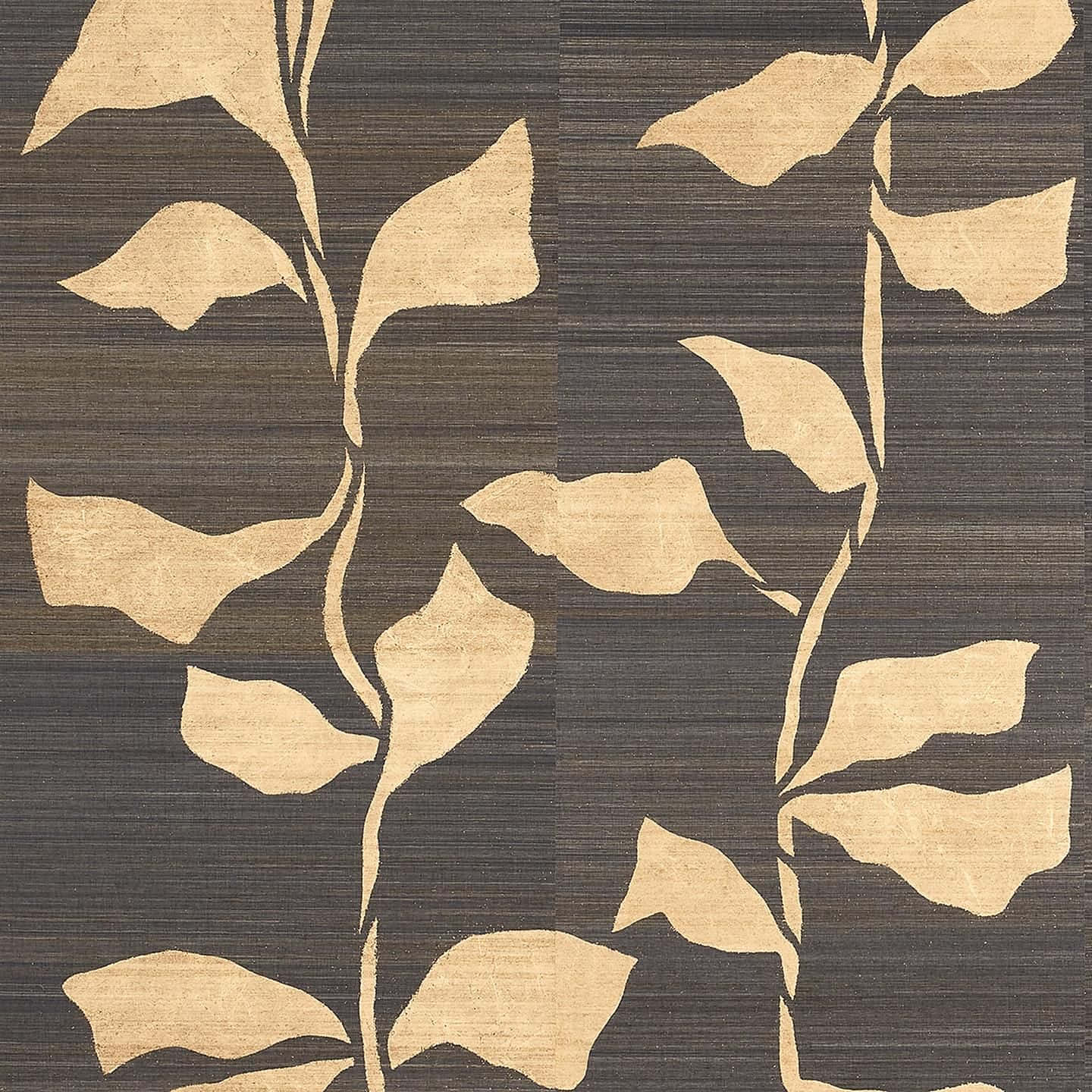 elegant gilded leaves, beige, leafy vines, HD Desktop Wallpaper
