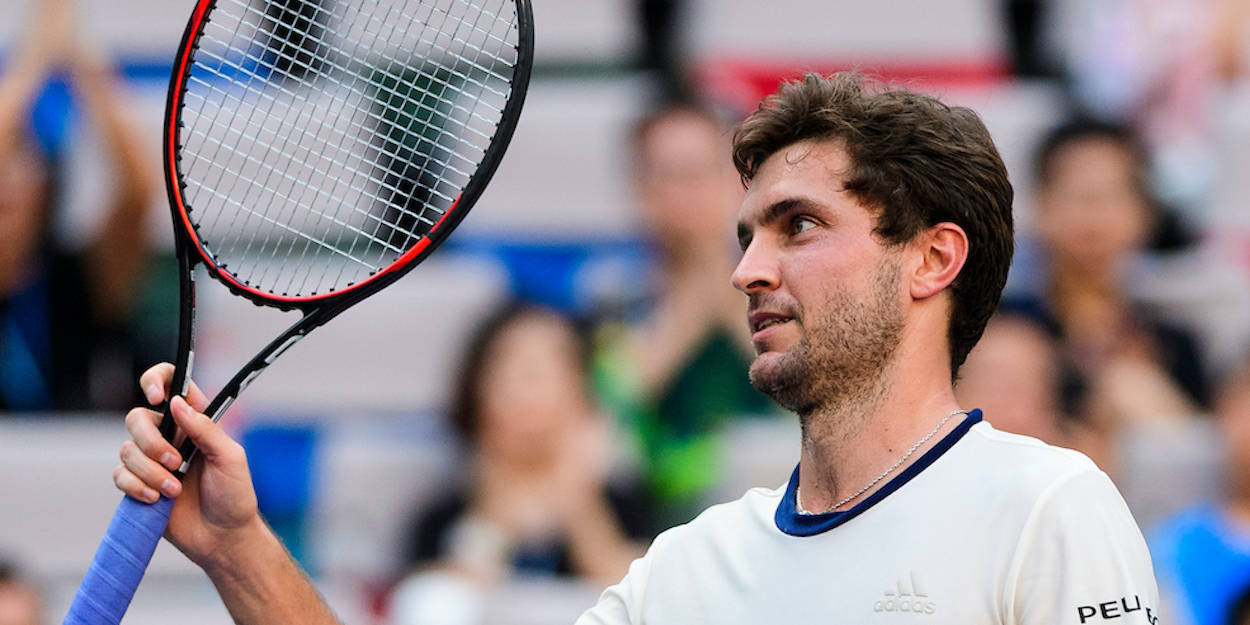 Gilles Simon, racket, tennis player, SD Desktop Wallpaper