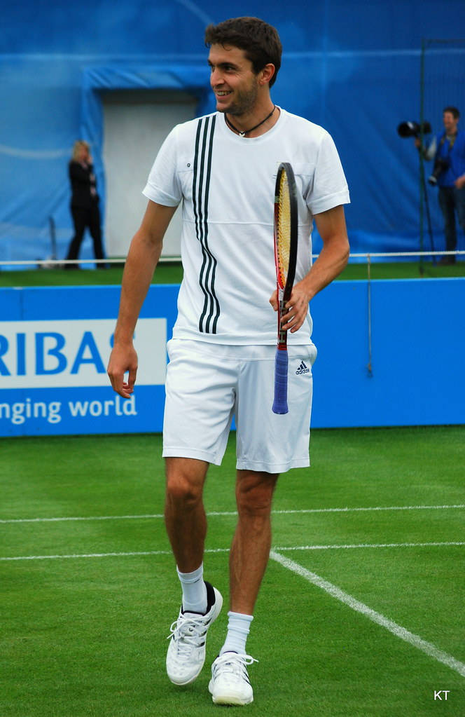 Gilles Simon, adidas, white adidas gear, SD Phone Wallpaper
