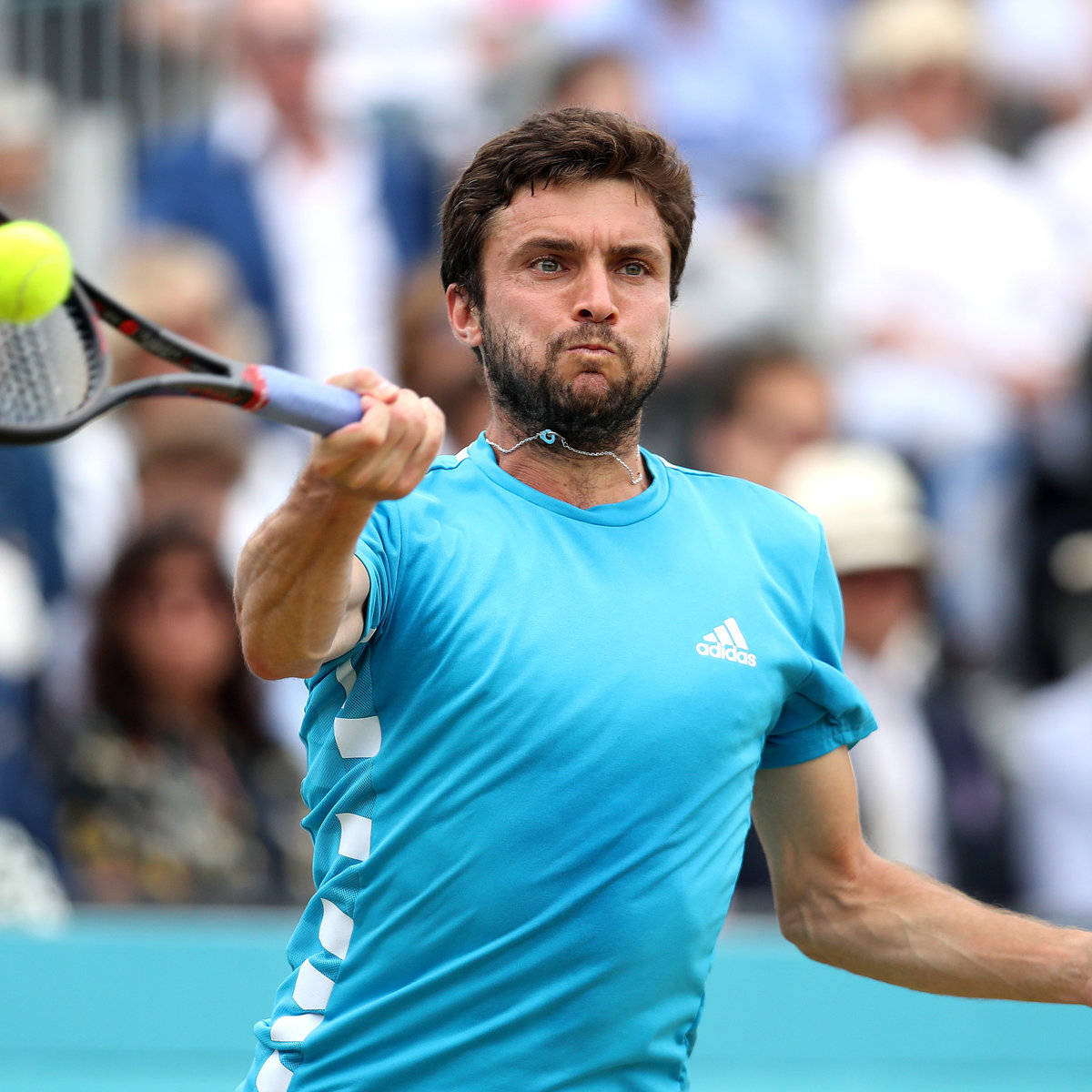Gilles Simon, adidas, blue, SD Desktop Wallpaper