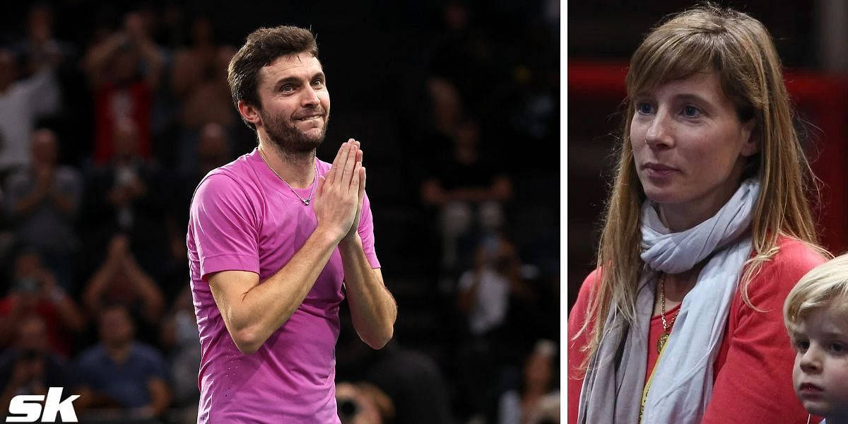 Gilles Simon, pink shirt, woman, SD Desktop Wallpaper