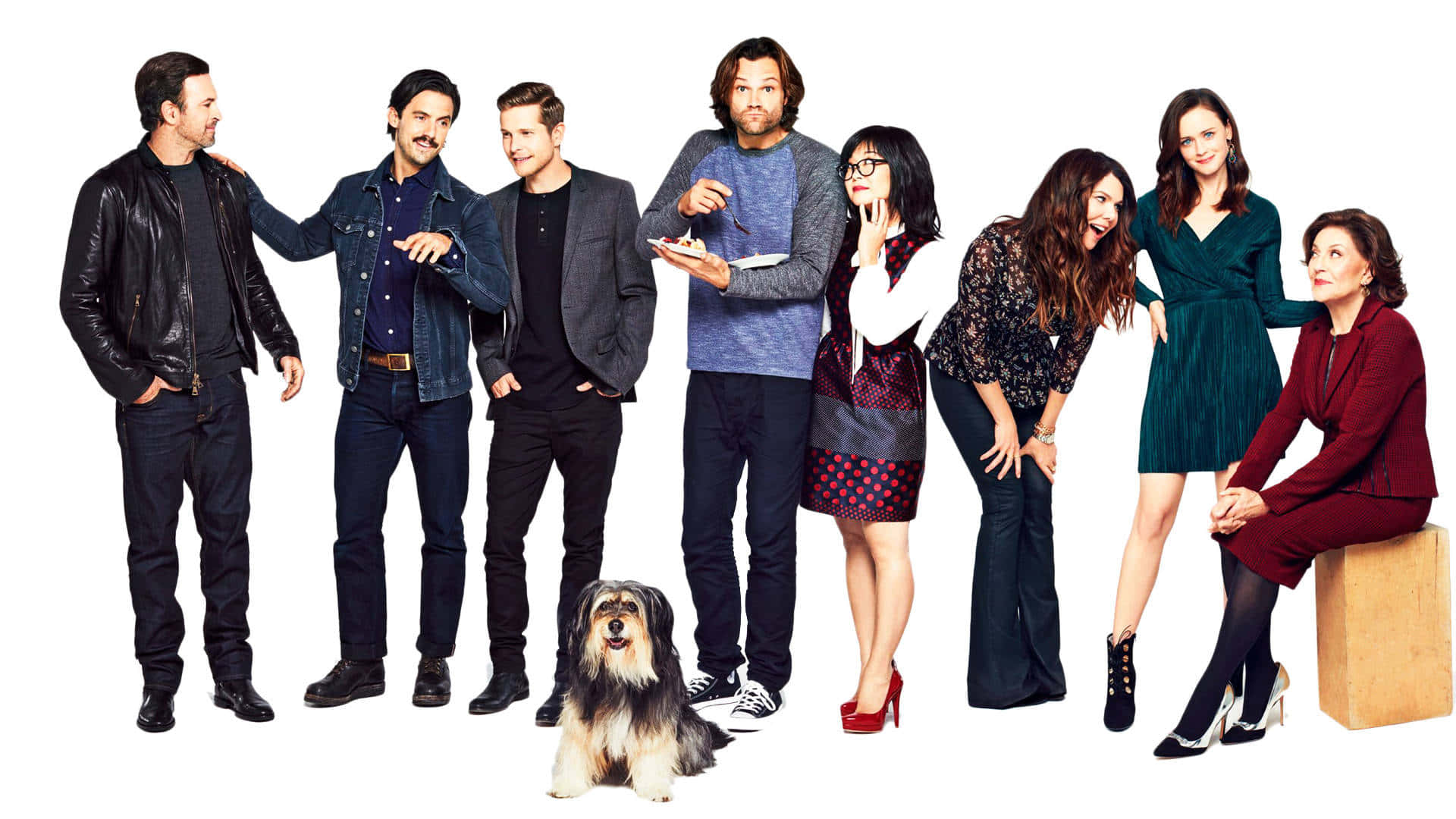 Gilmore Girls, cast reunion, seven actors, Full HD Desktop Wallpaper