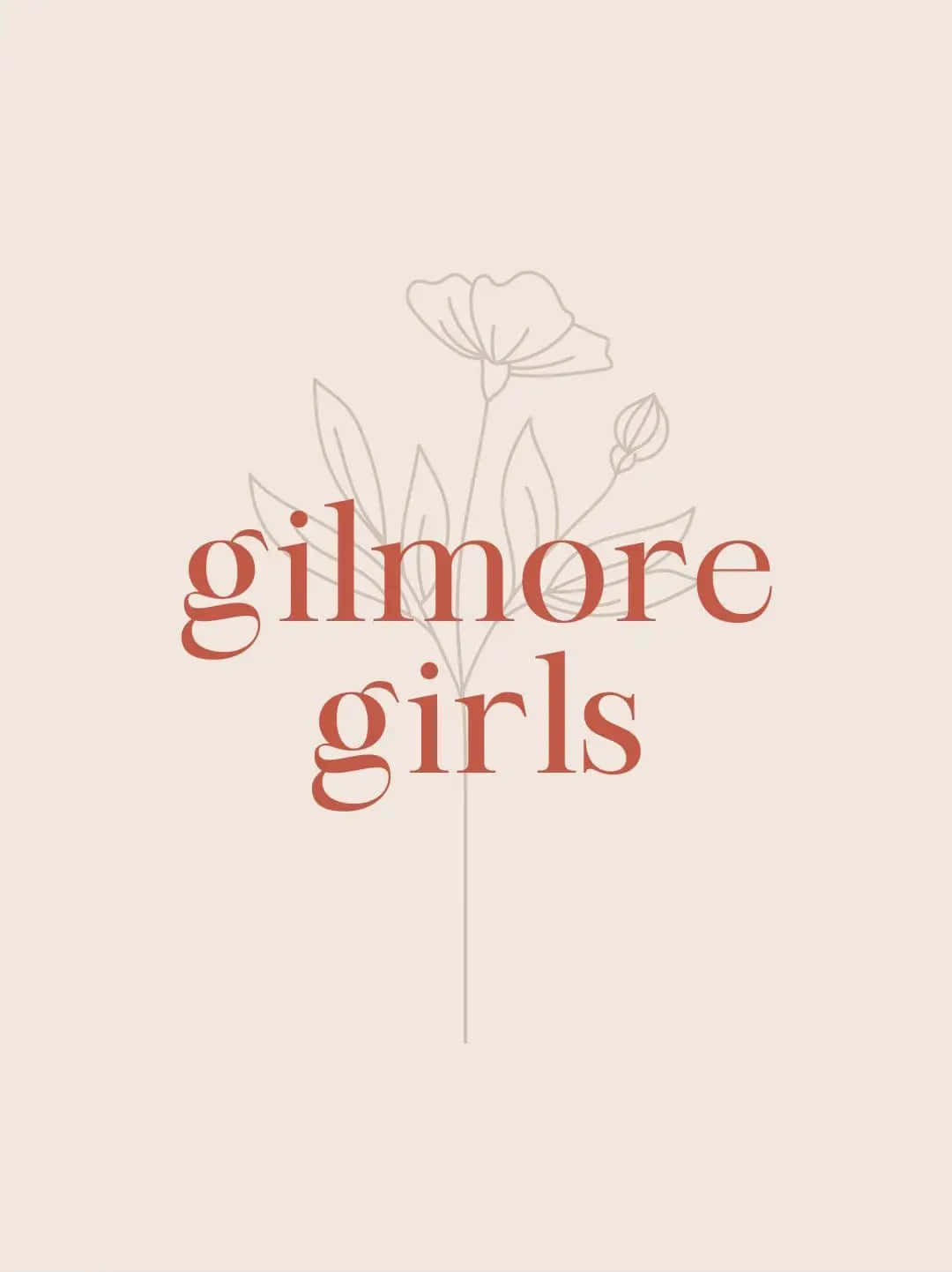Gilmore Girls, rust script font, poppy flower, HD Phone Wallpaper