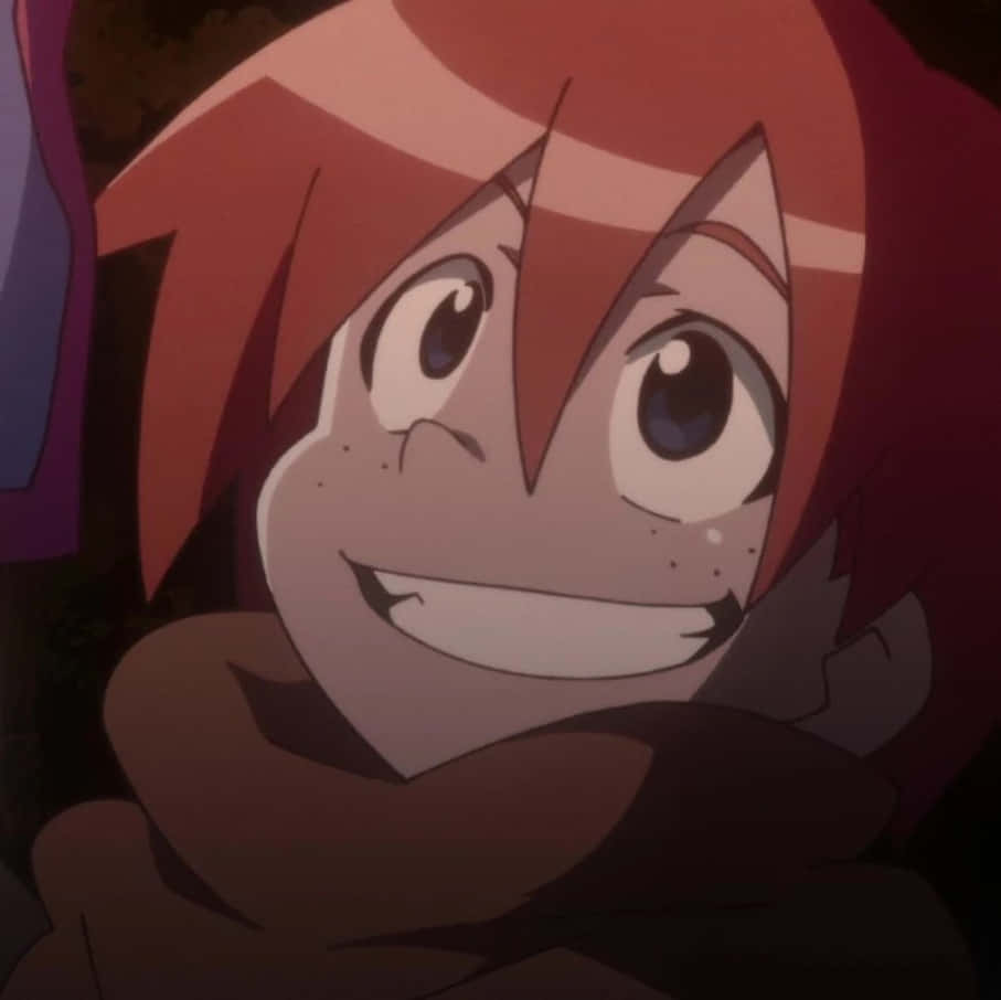 Gimmy Adai, red hair, wide eyes, SD Desktop Wallpaper