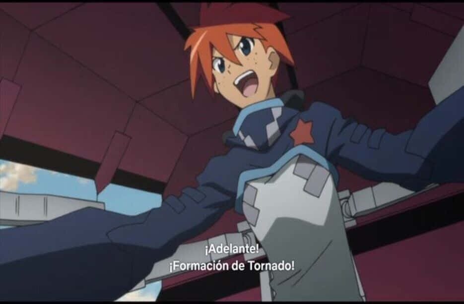 Gimmy Adai, orange hair, cockpit, SD Desktop Wallpaper