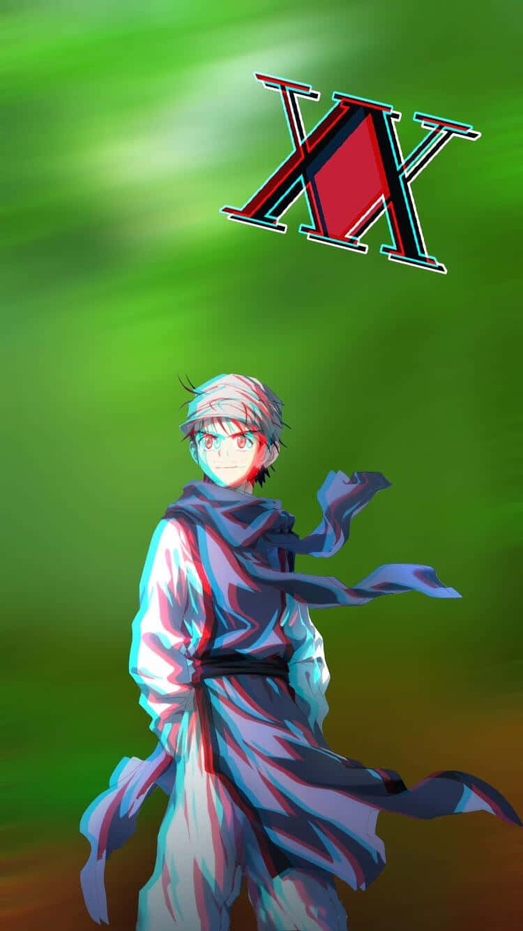 Ging Freecss, silver hair, red eyes, HD Phone Wallpaper