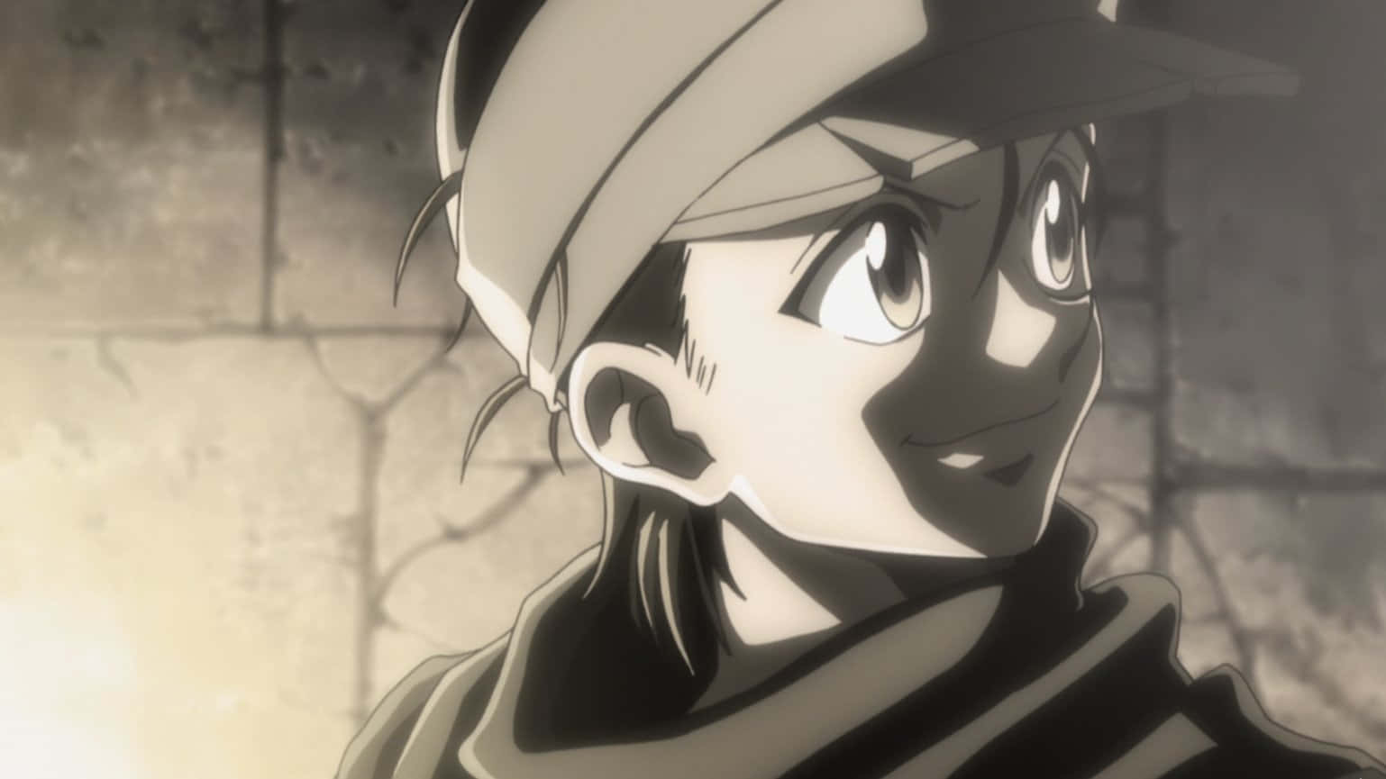 Ging Freecss, sepia-toned, cap, HD Desktop Wallpaper